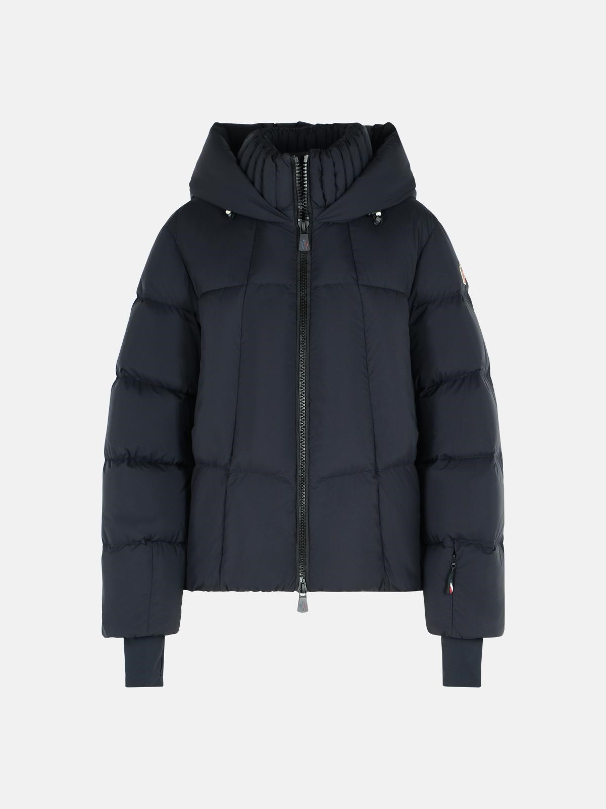 Moncler 'bonnieure' Black Polyamide Ski Jacket In Blue