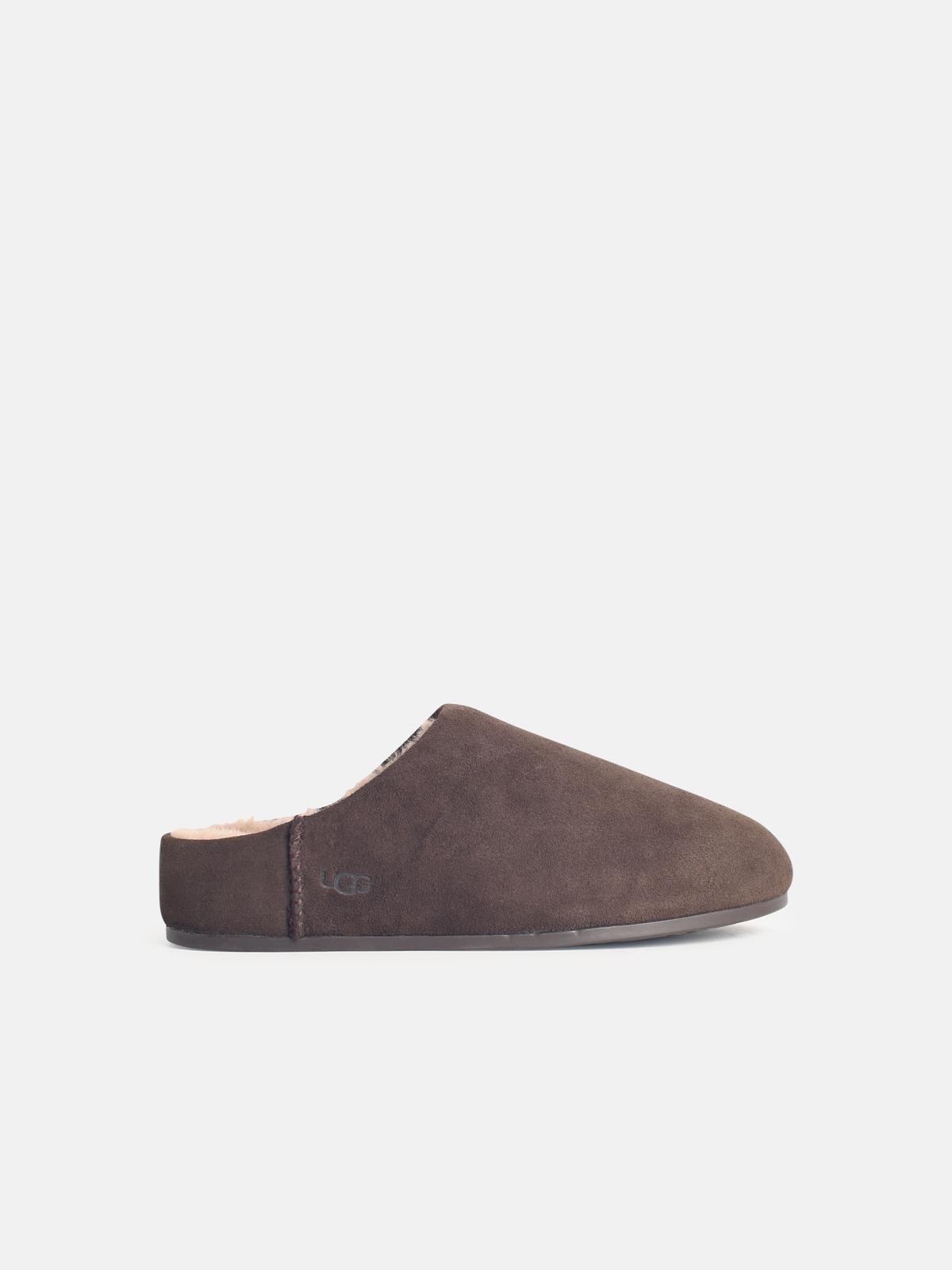 Ugg 'elea Slip-on' Brown Leather Slippers