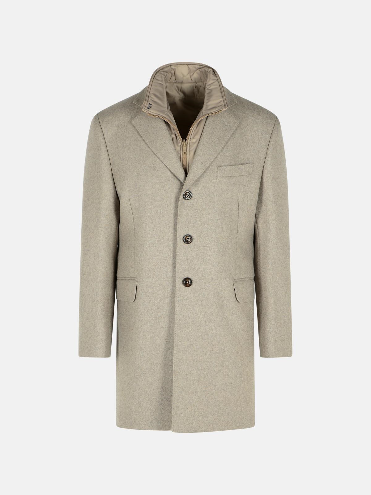 Fay 'easy' Beige Polyamide Coat In Sand