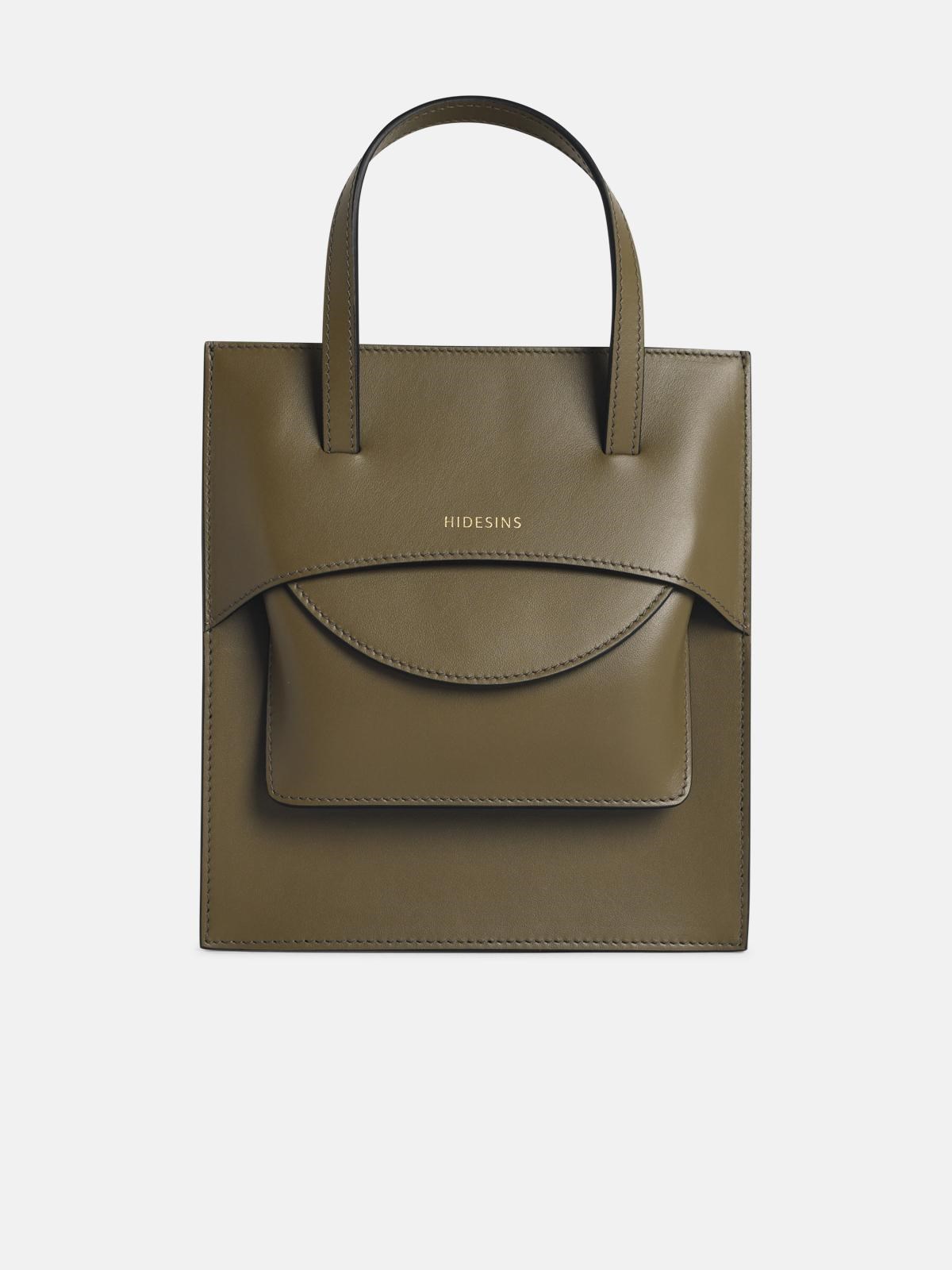Hidesins 'flap J Premiere' Muchio-coloured Leather Bag In Green