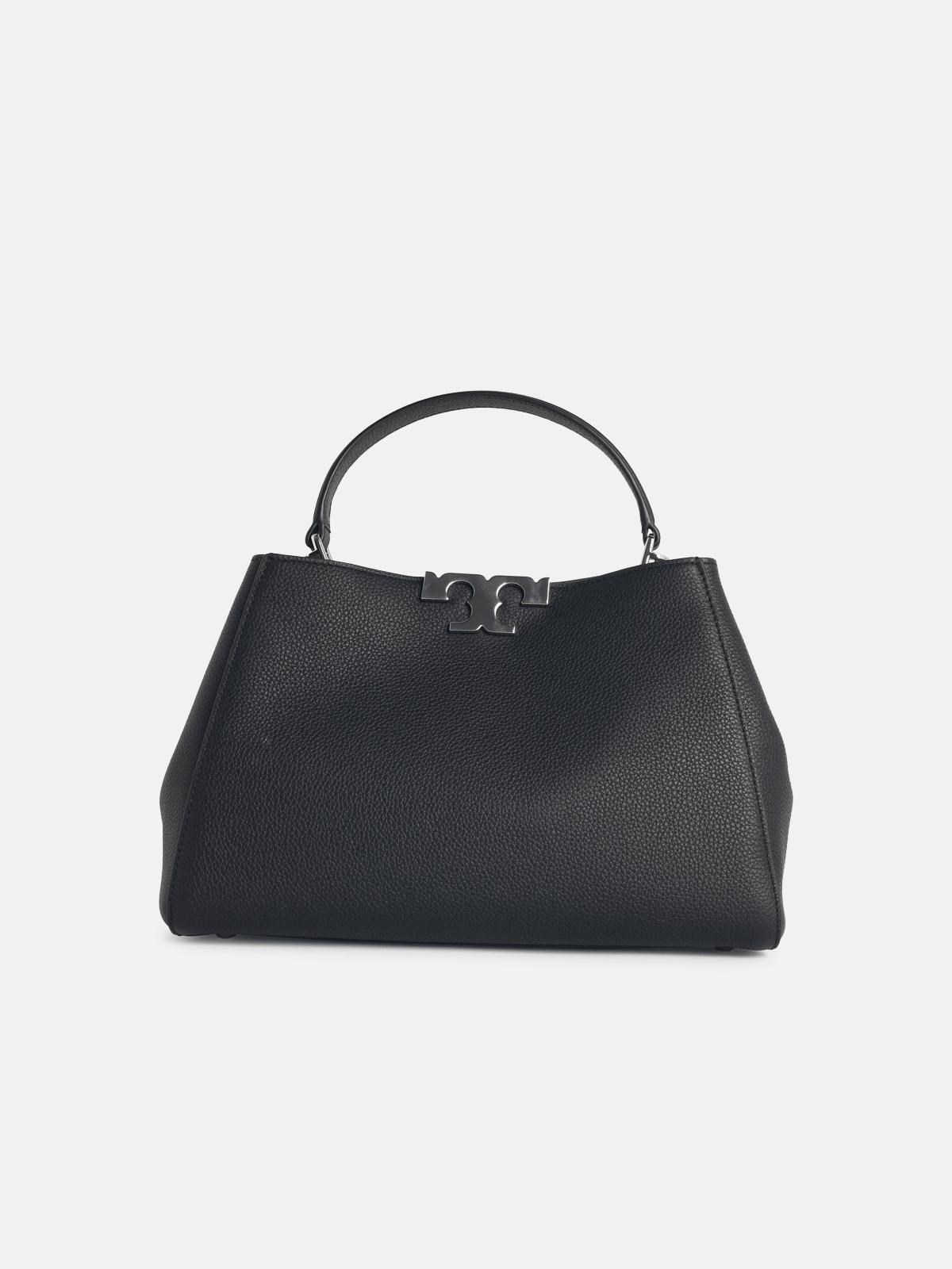Tory Burch 'eleanor' Black Leather Bag In Black
