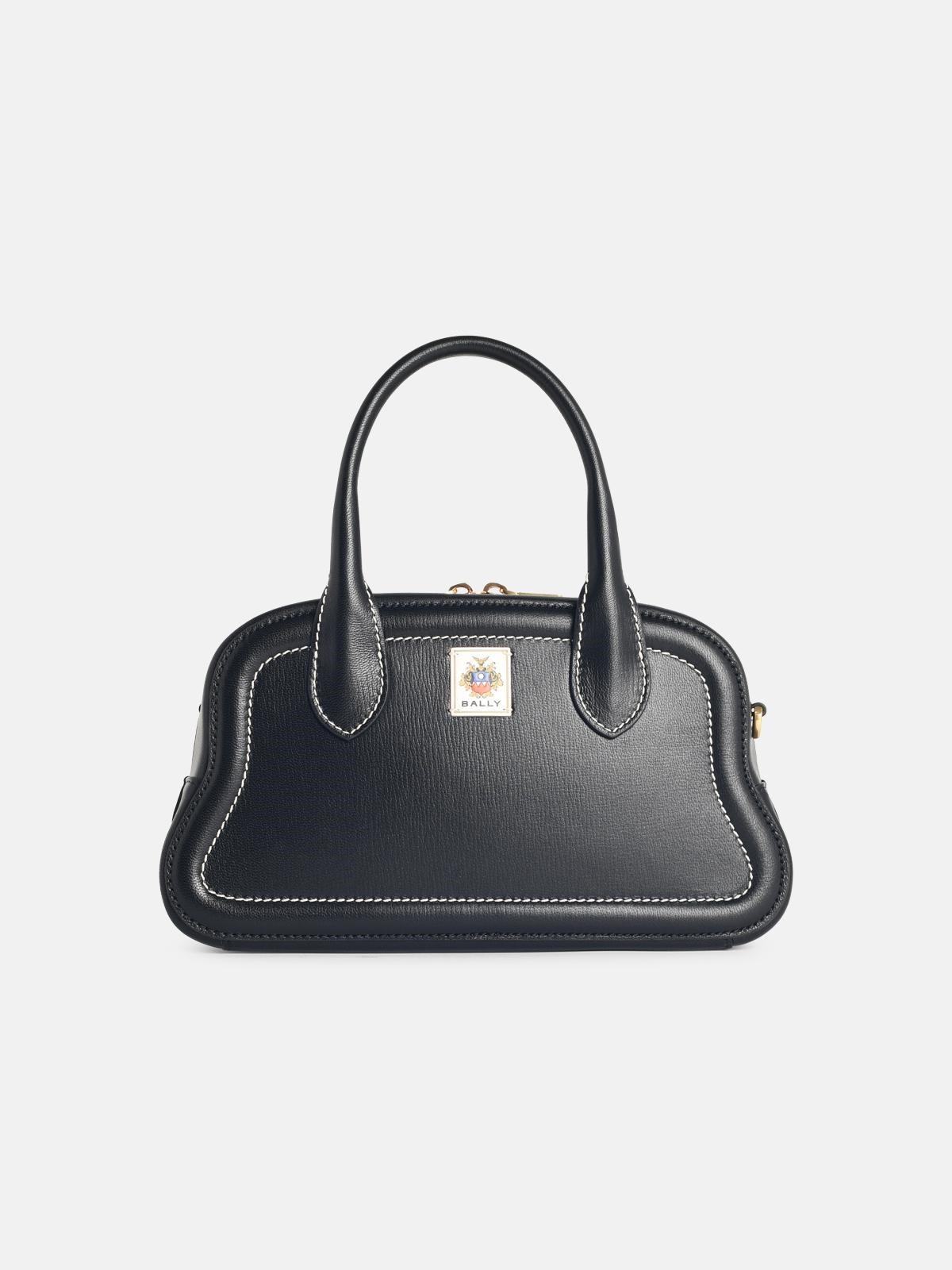 BALLY 'Unda' Black Grenade Leather Bag　BALLY 「Unda」 ブラック グレネード レザー バッグ BALLY