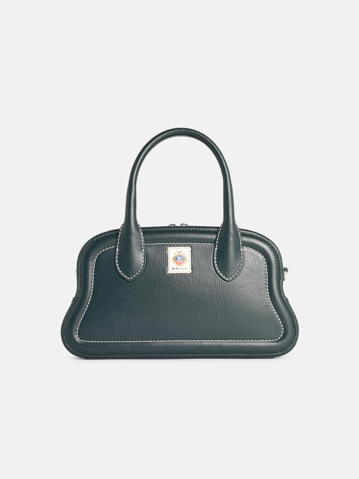 BALLY 'Unda' Seaweed-Colored Garnet Leather Bag