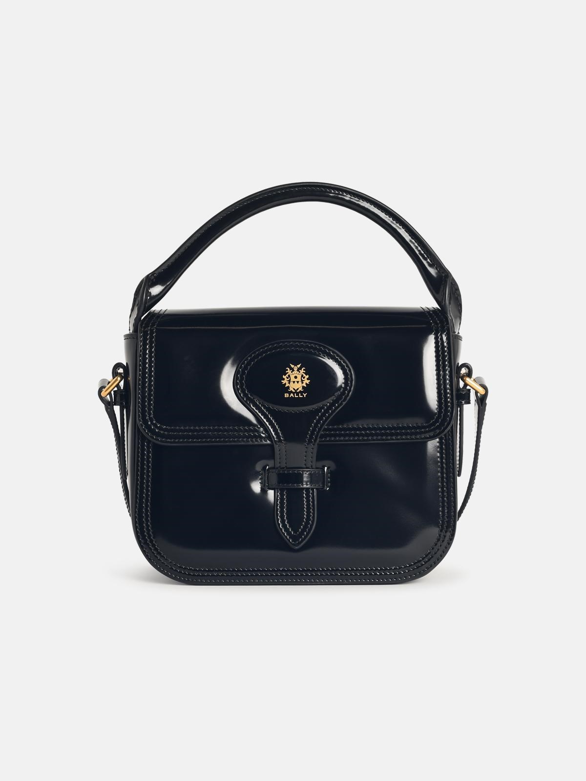 BALLY 'Beckett' Black Leather Mini Bag