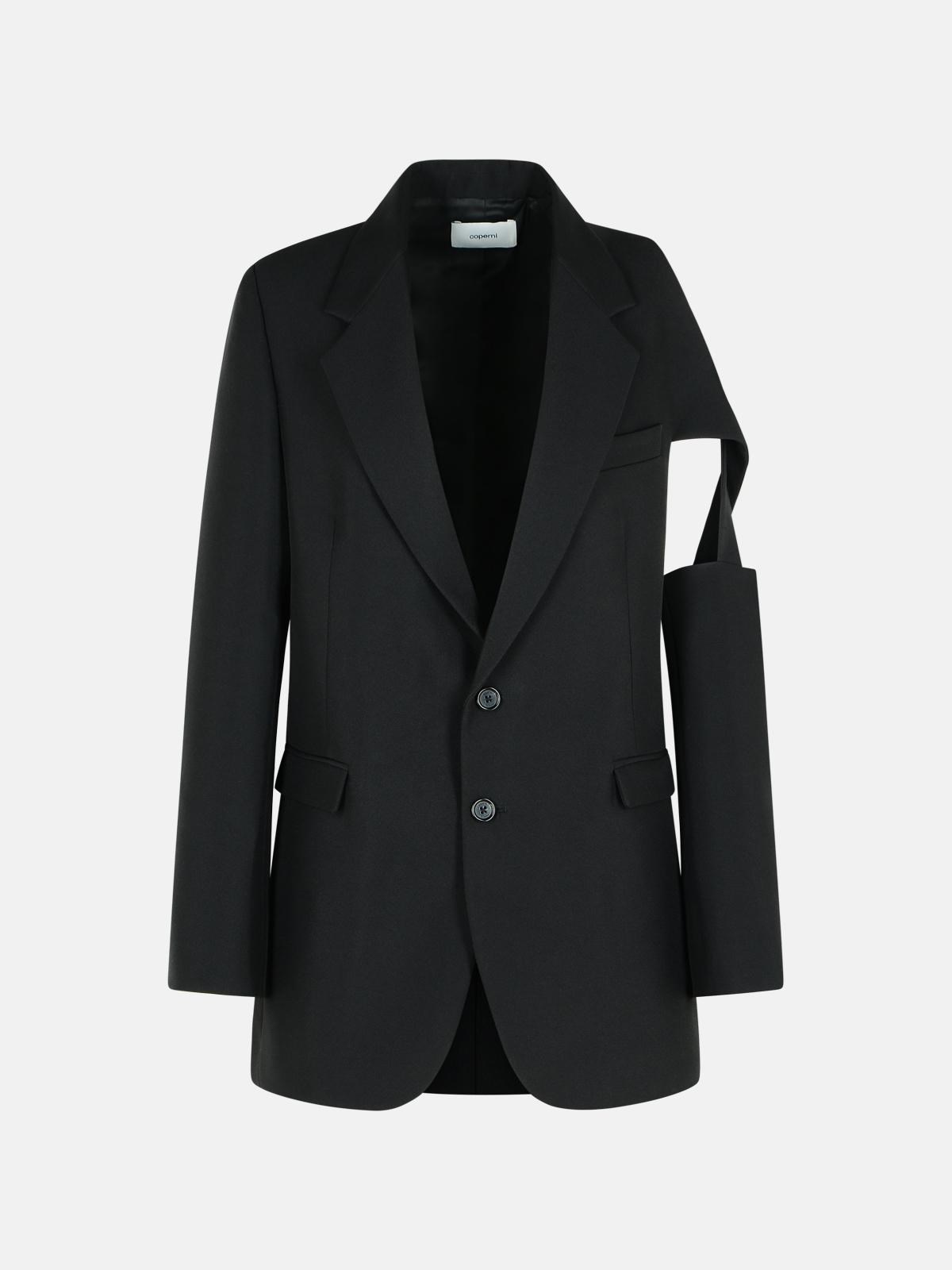 COPERNI 'Cutout' Black Polyester Blazer　COPERNI カットアウト ブラック ポリエステル ブレザー COPERNI
