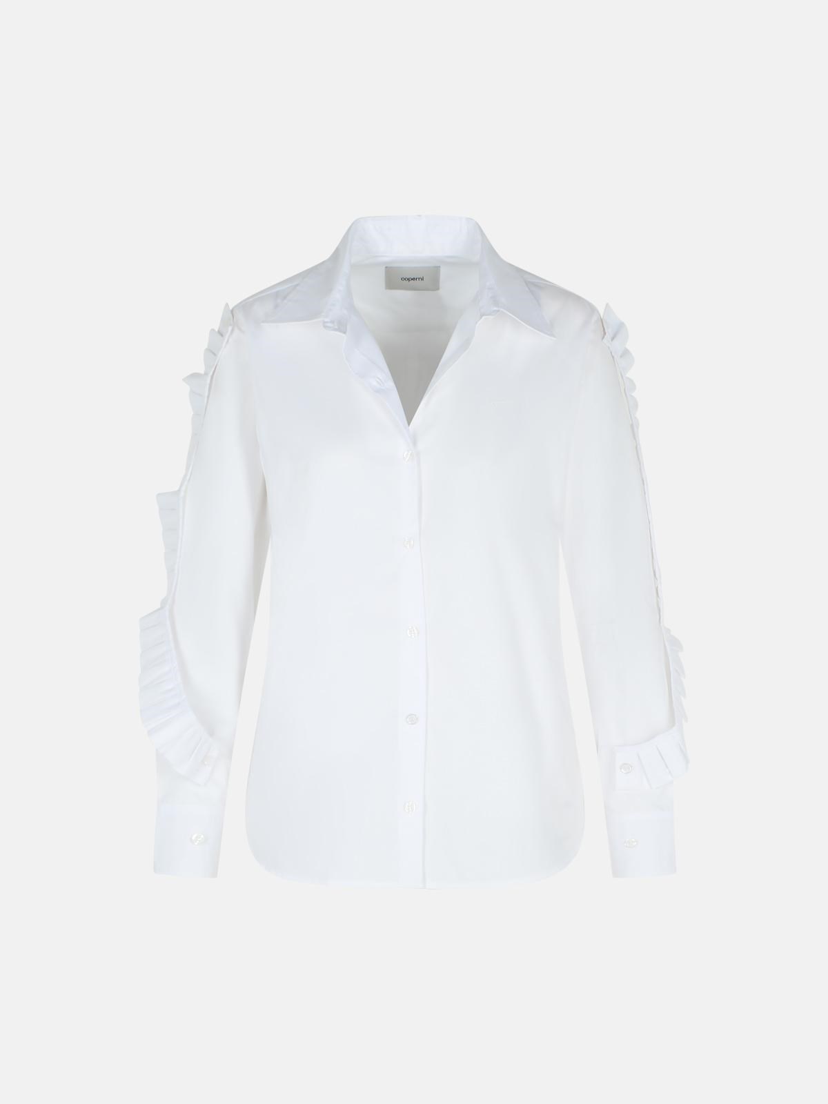 COPERNI 'Ruffle' White Cotton Shirt