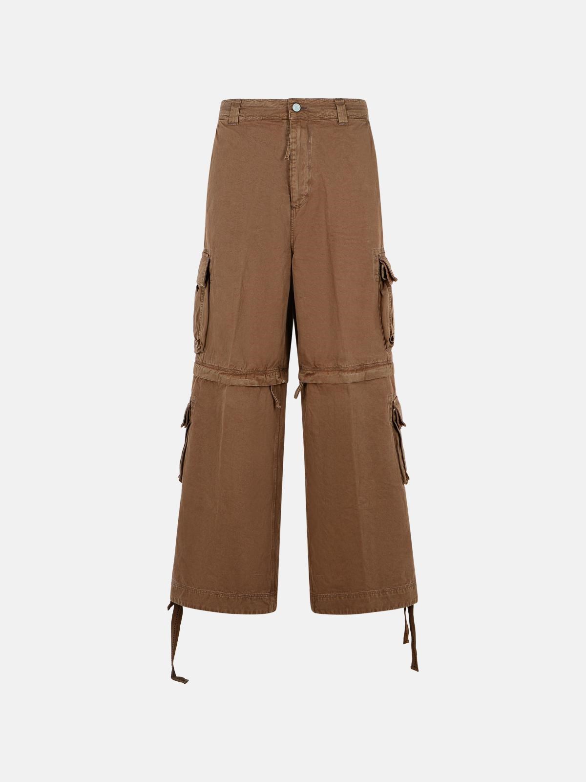 Erl Kids' Brown Cotton Trousers