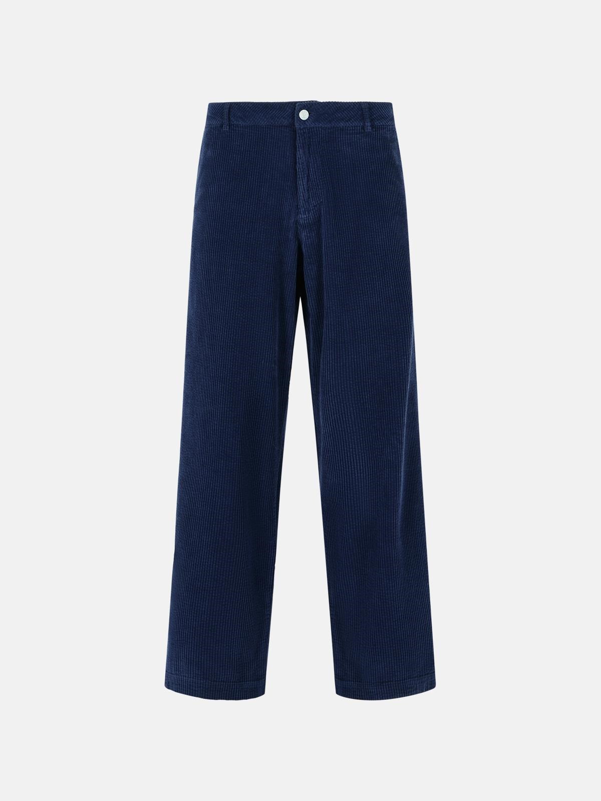 Erl Blue Cotton Pants In Blue