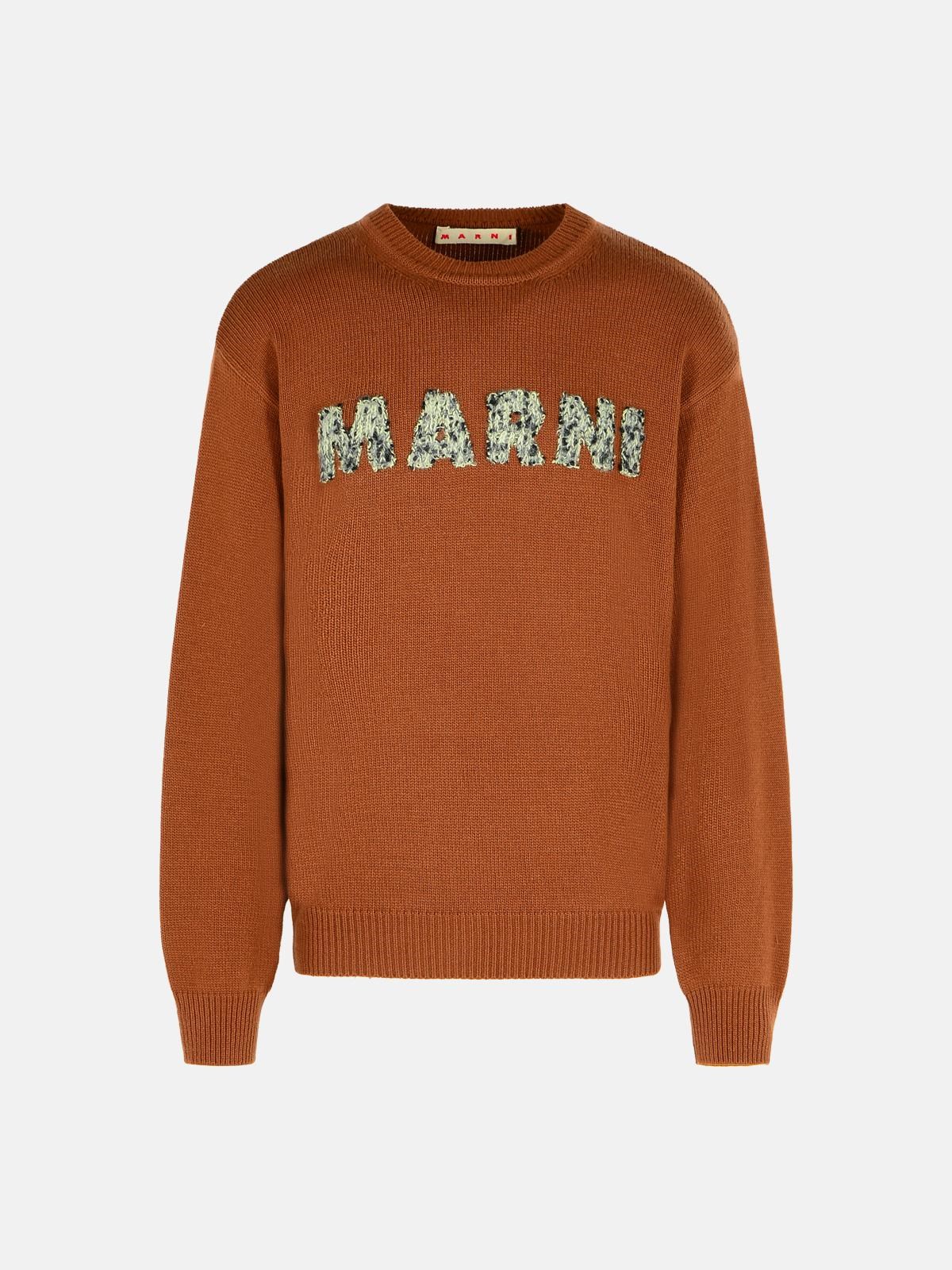 MARNI Brown Virgin Wool Sweater　MARNI ブラウン バージン ウール セーター MARNI
