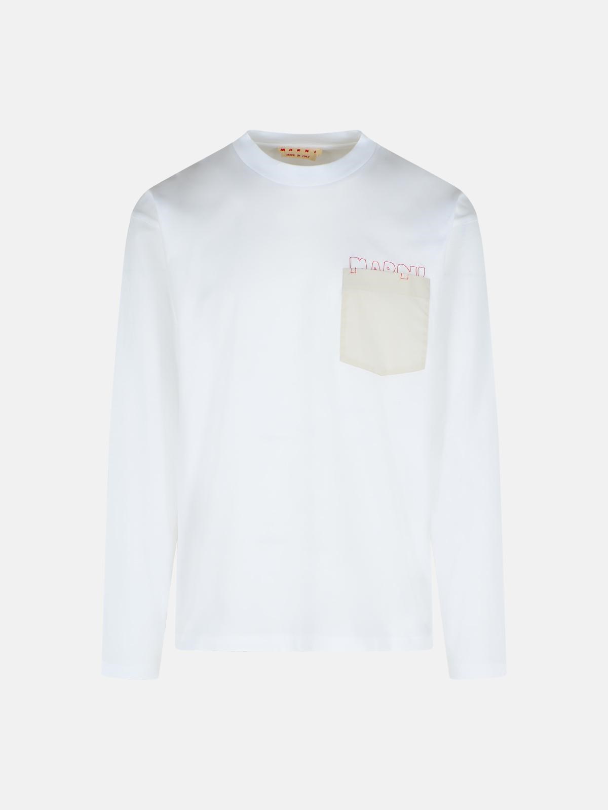 Marni White Cotton T-shirt In White