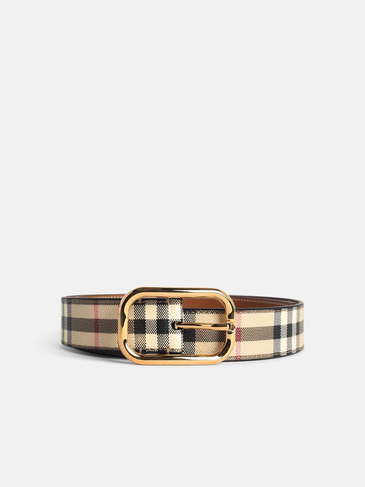 Burberry BURBERRY Beige Tela Belt　BURBERRY ベージュ テ​​ラ ベルト