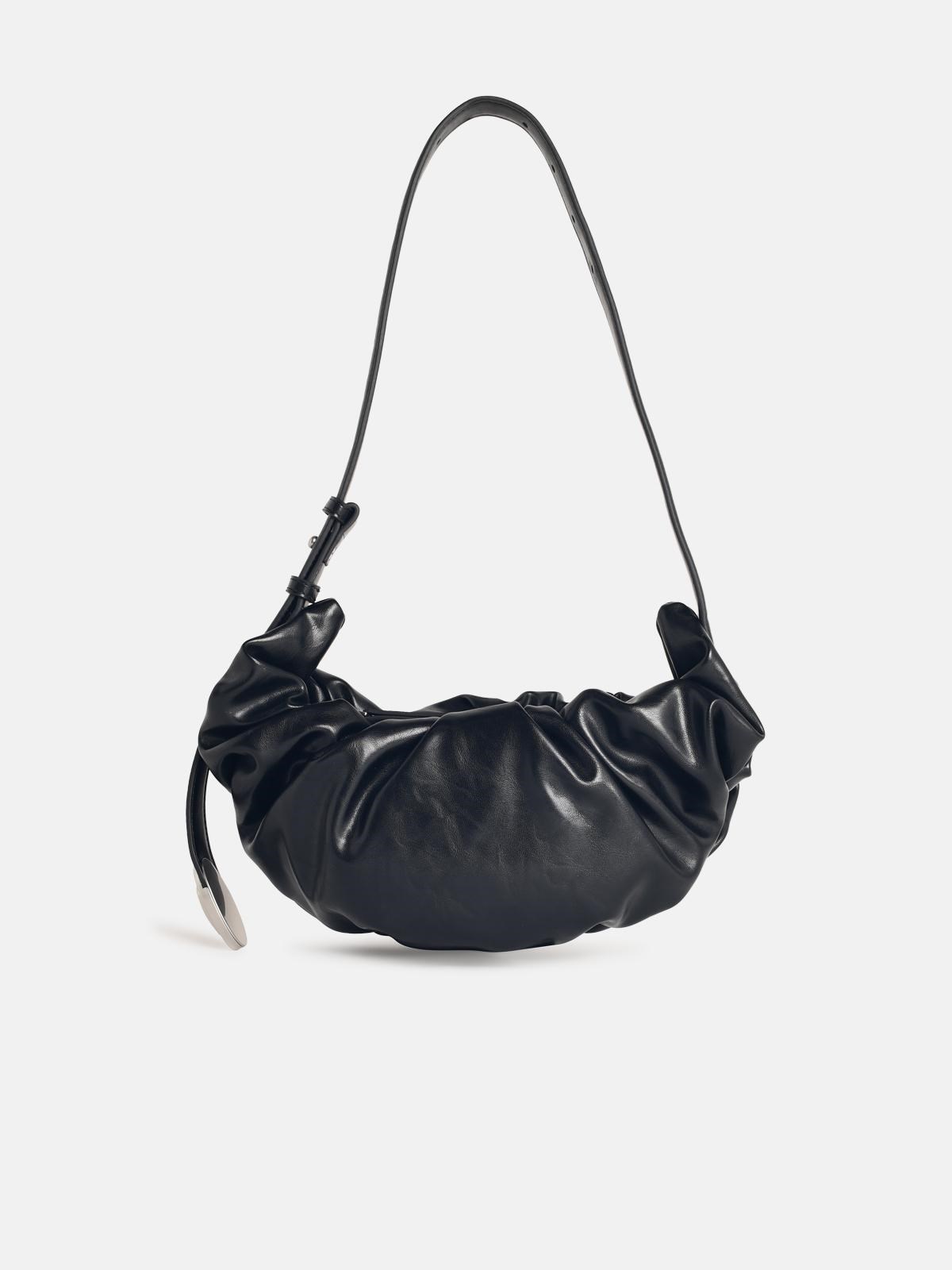 Diesel 'grab' Black Leather Bag In Black