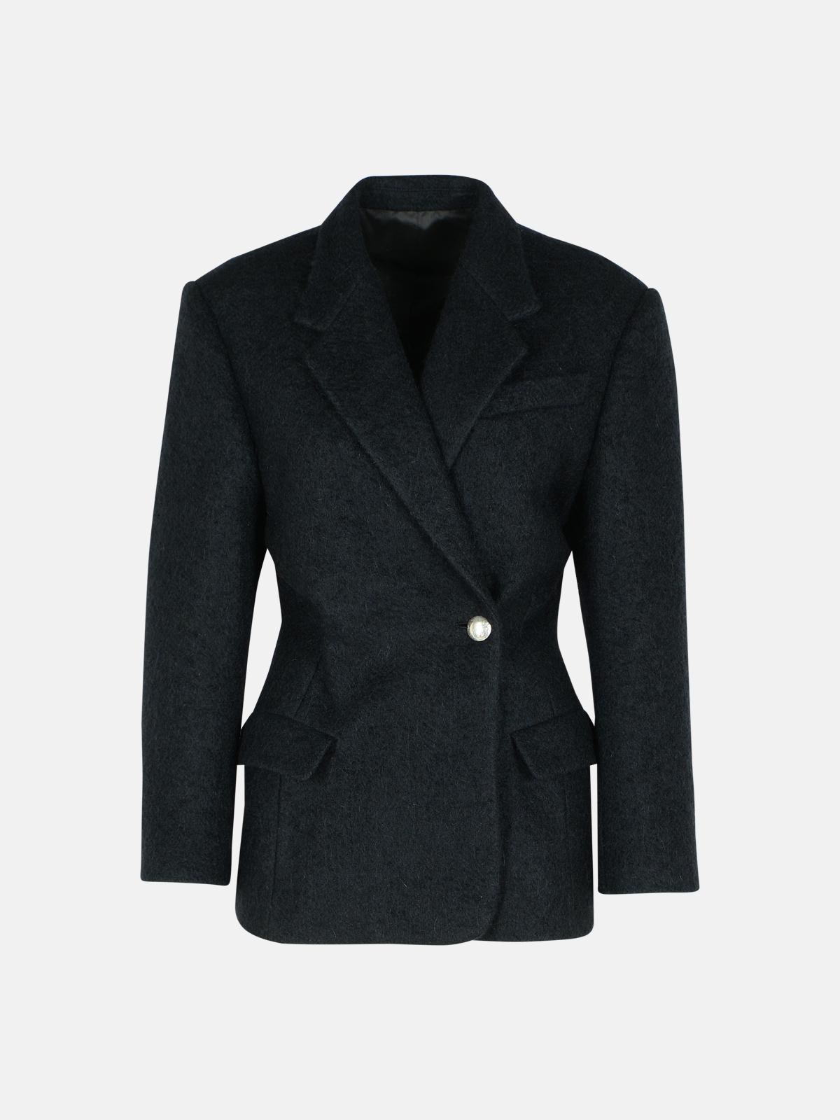 Isabel Marant 'gallie' Black Wool Blend Jacket In Black