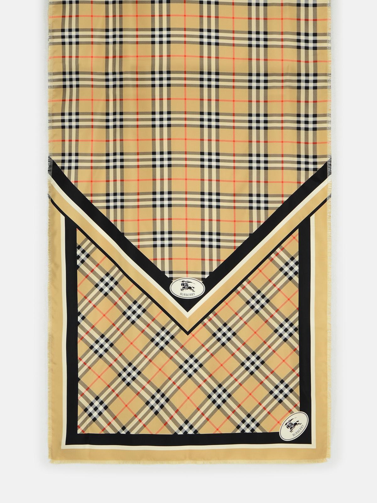Burberry BURBERRY Beige Wool Scarf　BURBERRY ベージュ ウール スカーフ