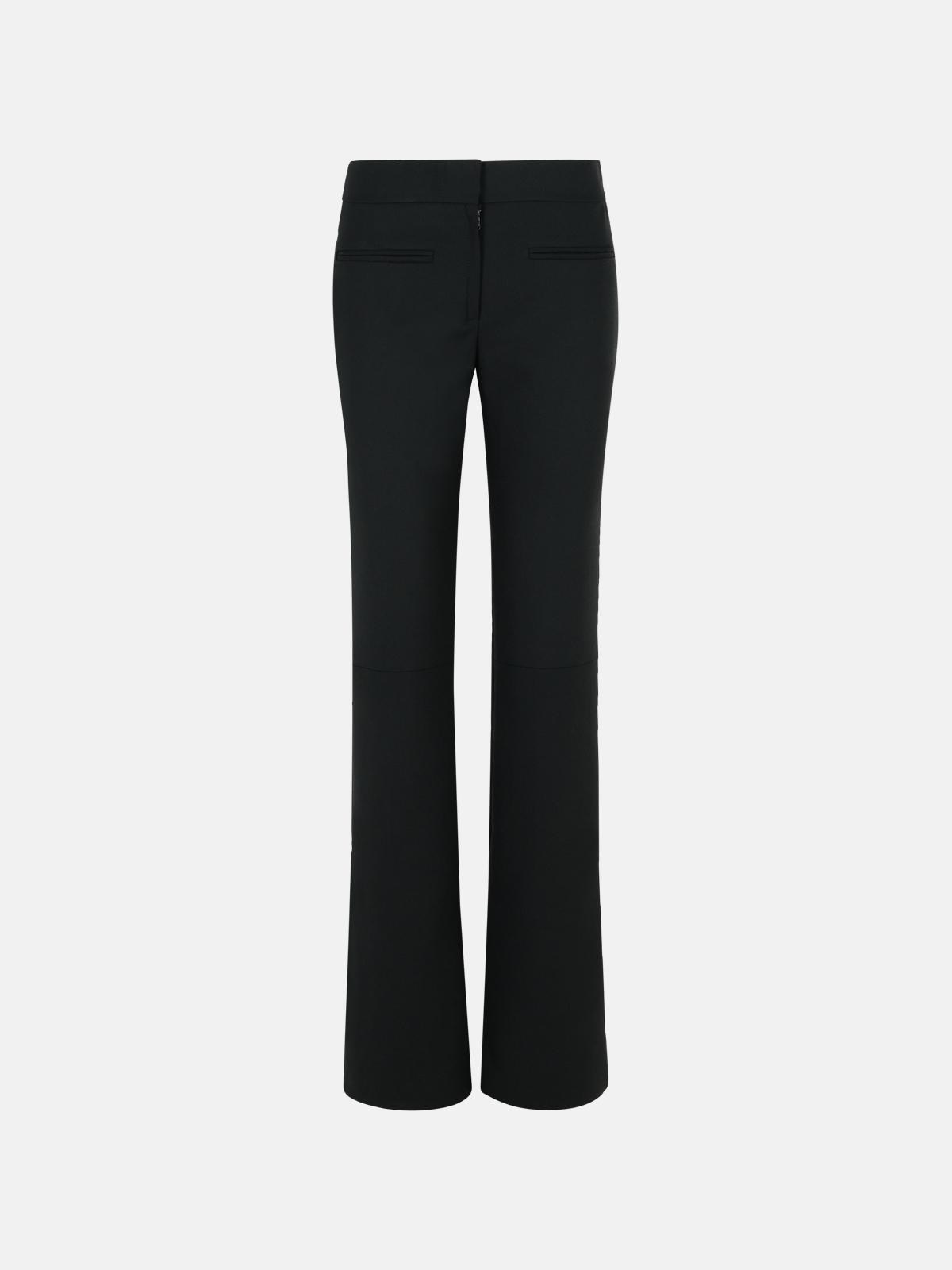 COURREGES Black Wool Blend Pants　COURREGES ブラック ウール ブレンド パンツ COURREGES