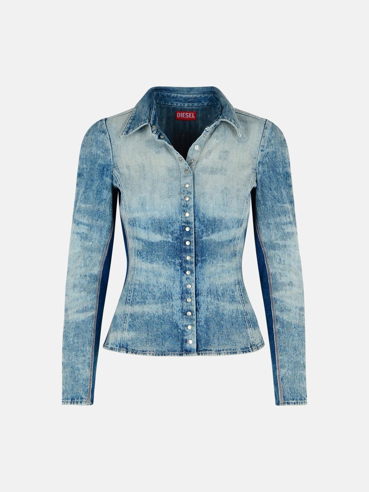 Diesel Kids' 'masly' Light Blue Cotton Shirt