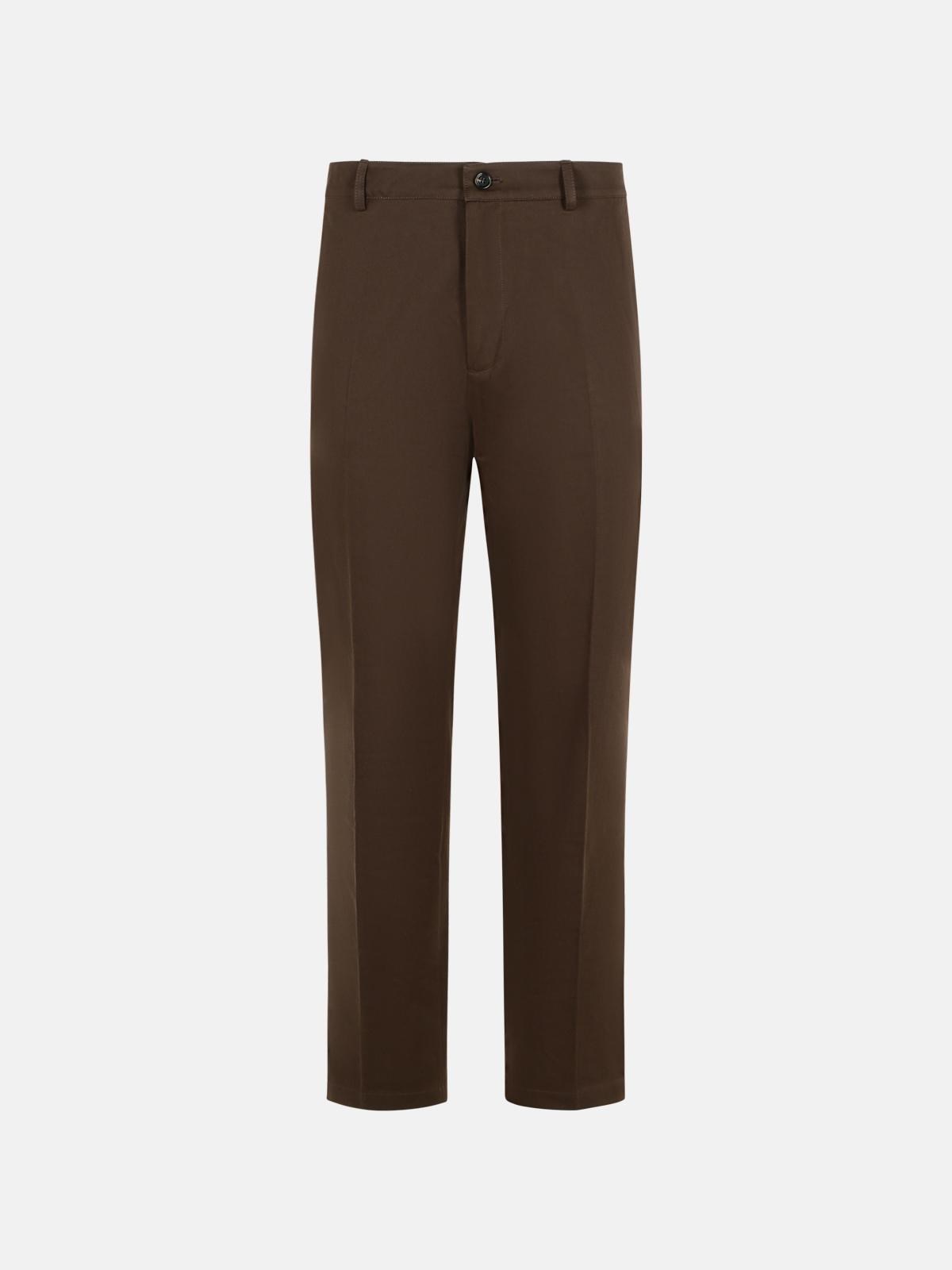 Burberry BURBERRY Brown Cotton Trousers　BURBERRY ブラウン コットン トラウザーズ
