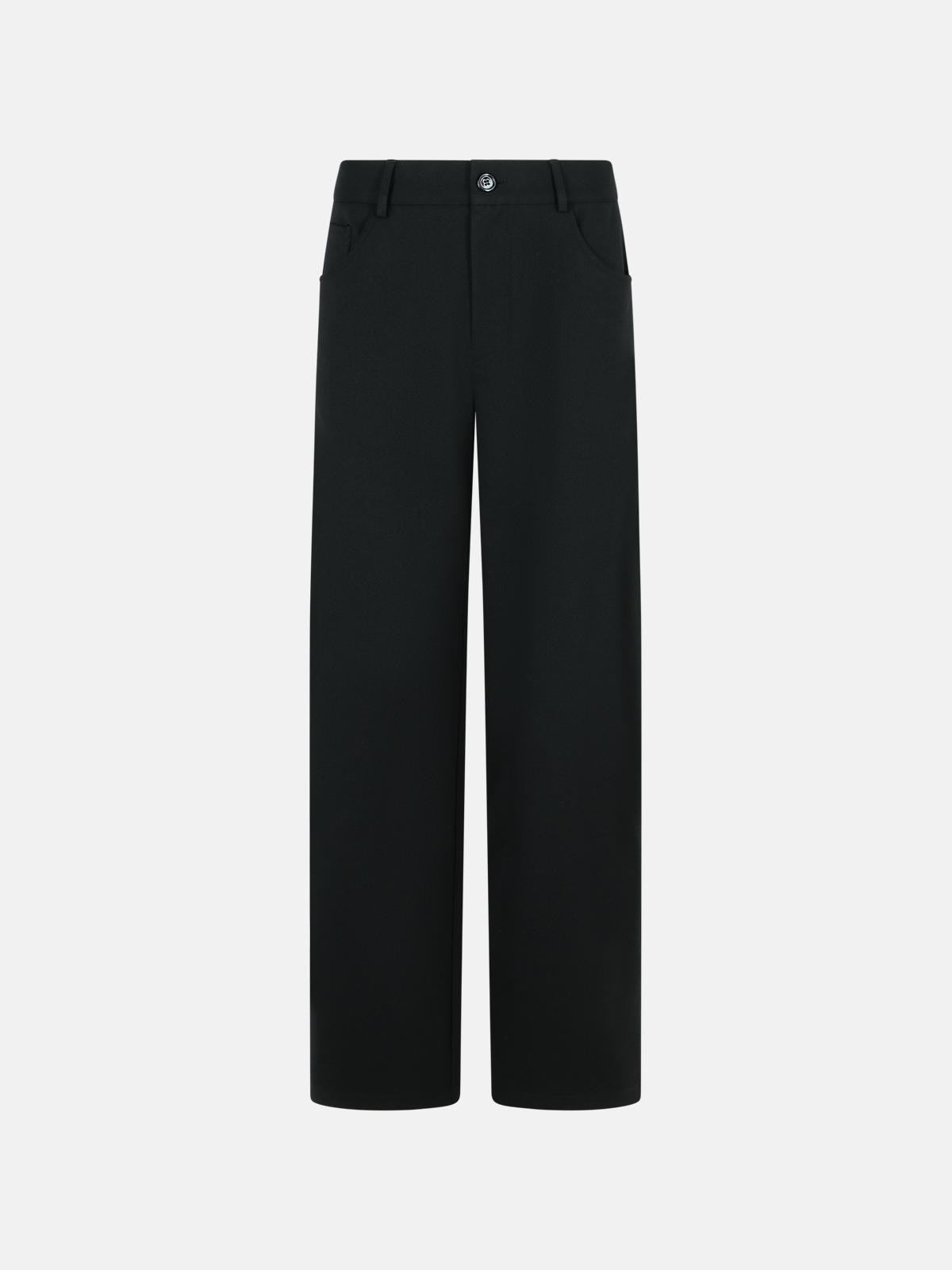 Séfr 'oktai' Black Virgin Wool Blend Pants In Black