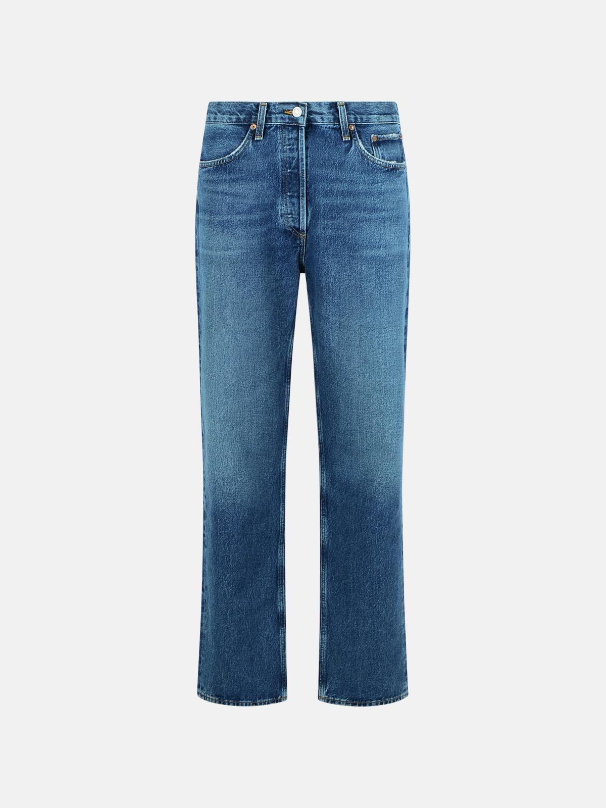 AGOLDE '90'S Mid Rise Loose Fit' Blue Cotton Jeans