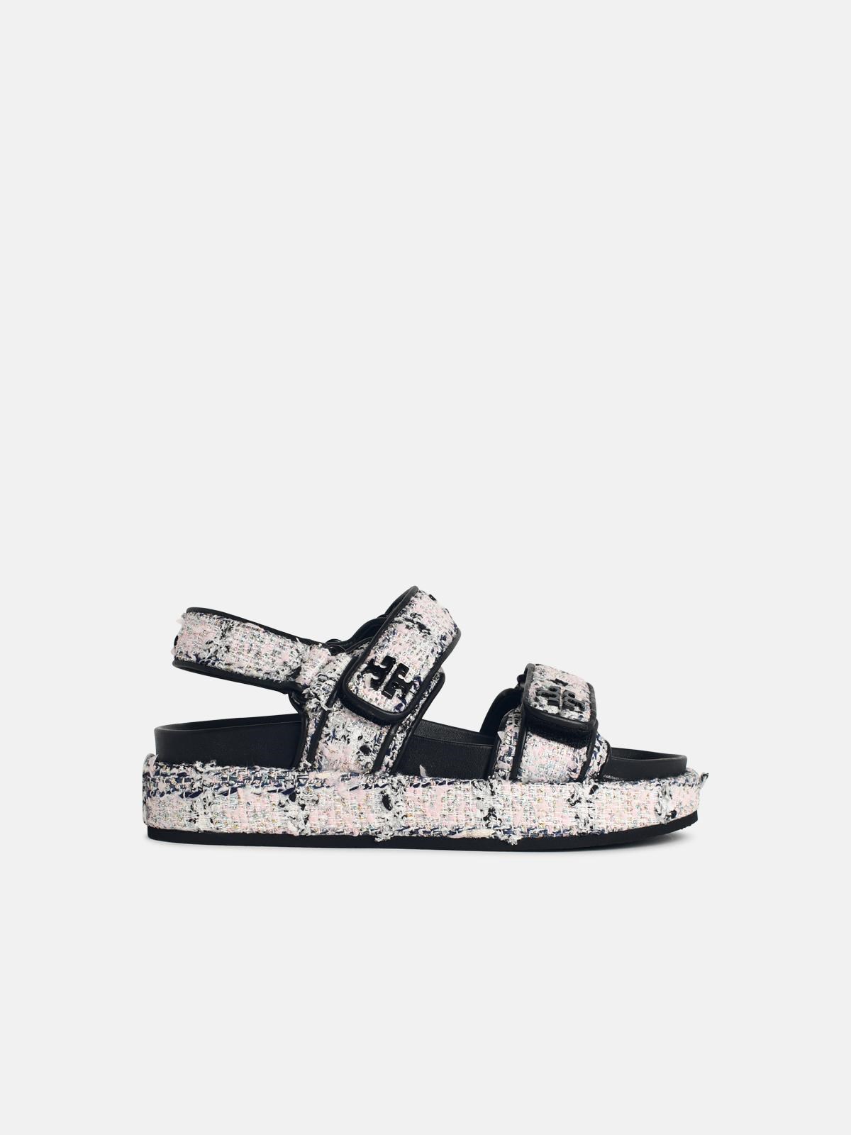 TORY BURCH 'Kira' Leather And Fabric Sports Sandals　TORY BURCH キラ レザー＆ファブリック スポーツサンダル TORY