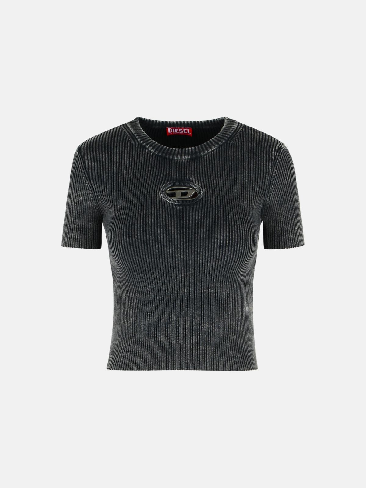 DIESEL 'M-Anchor' Black Cotton T-Shirt　DIESEL 'M-Anchor' ブラック コットン T シャツ DIESEL