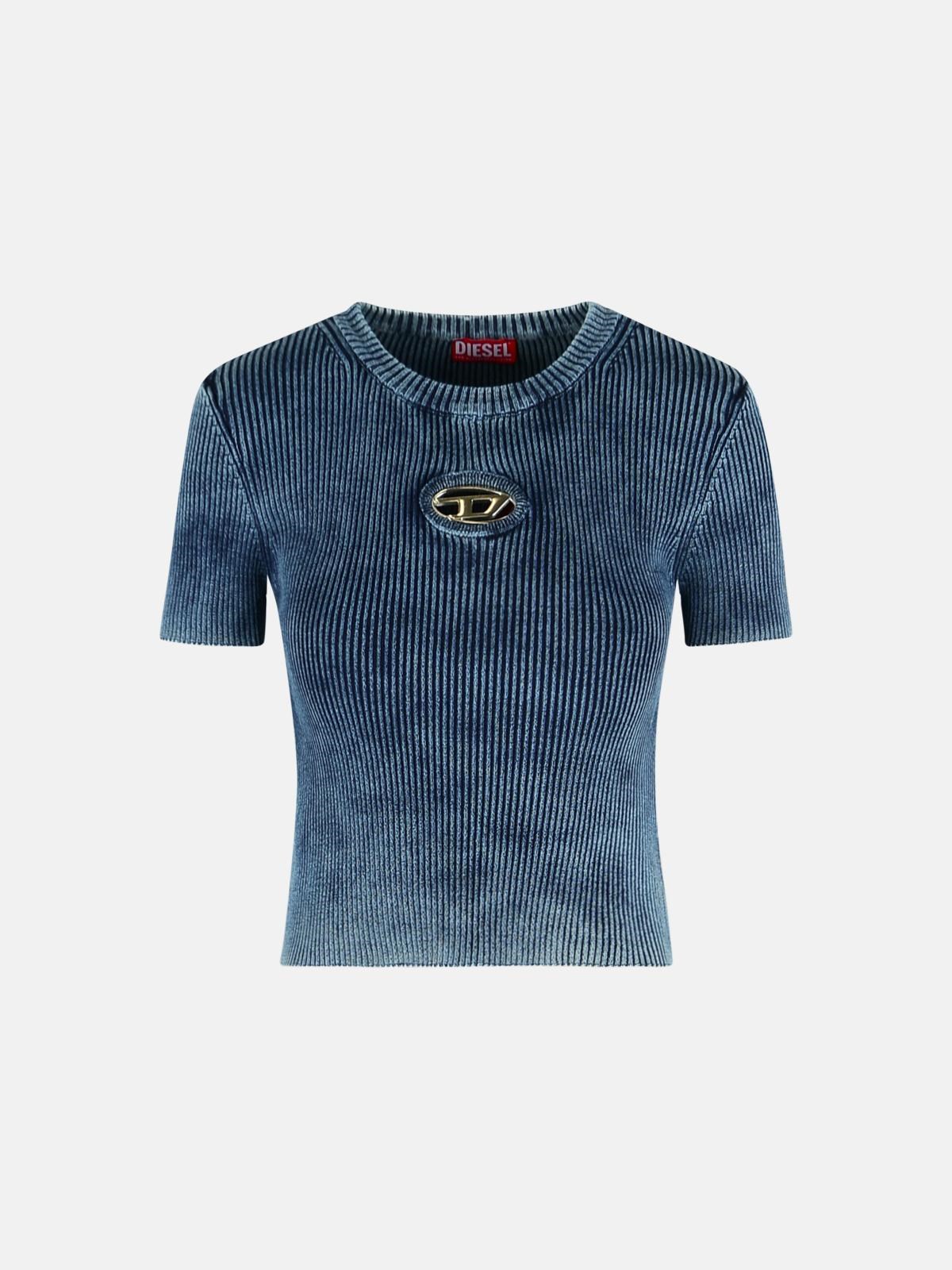 DIESEL 'M-Anchor' Dark Blue Cotton T-Shirt