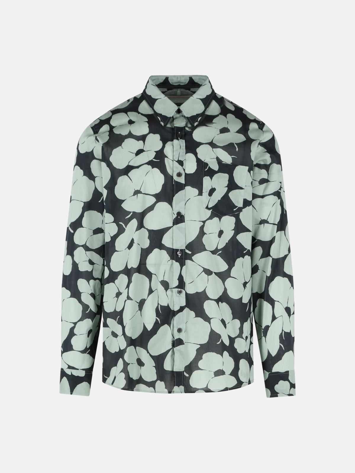 DRIES VAN NOTEN 'Corbino' Black Cotton Shirt　DRIES VAN NOTEN 'Corbino' ブラック コットン シャツ DRIES