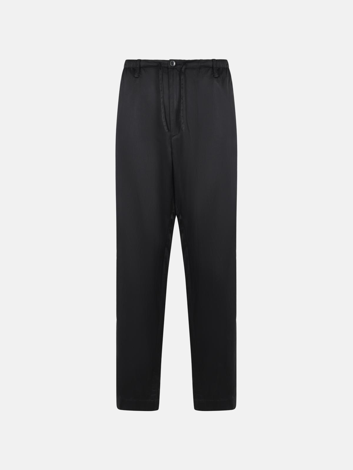 Dries Van Noten DRIES VAN NOTEN 'Penny' Black Cotton Blend Pants　DRIES VAN NOTEN 'Penny' ブラック コットン ブレンド パンツ