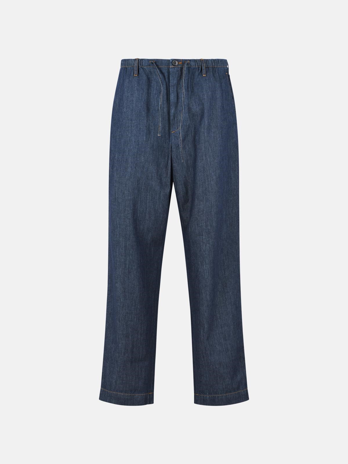 Dries Van Noten DRIES VAN NOTEN 'Penny' Blue Cotton Pants　DRIES VAN NOTEN 'Penny' ブルー コットン パンツ