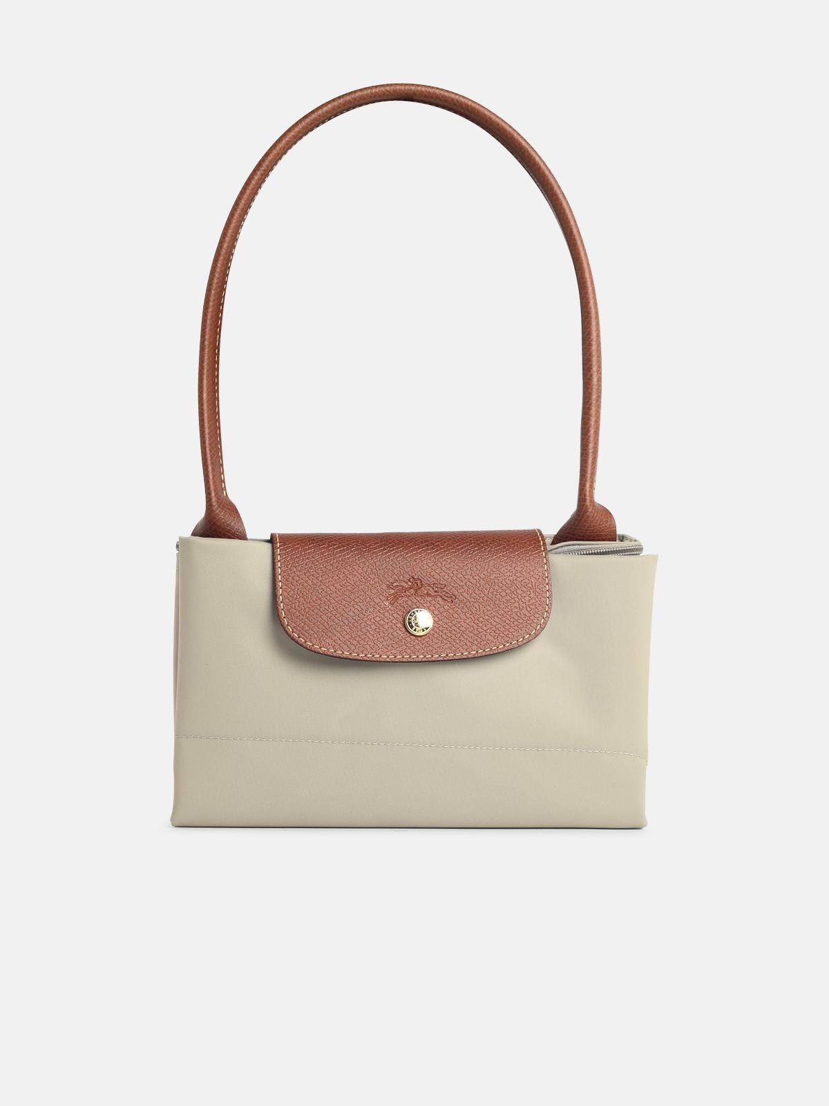 Longchamp 'l Le Pliage Original' Shoulder Bag In Grey Green Recycled Tela In Gray