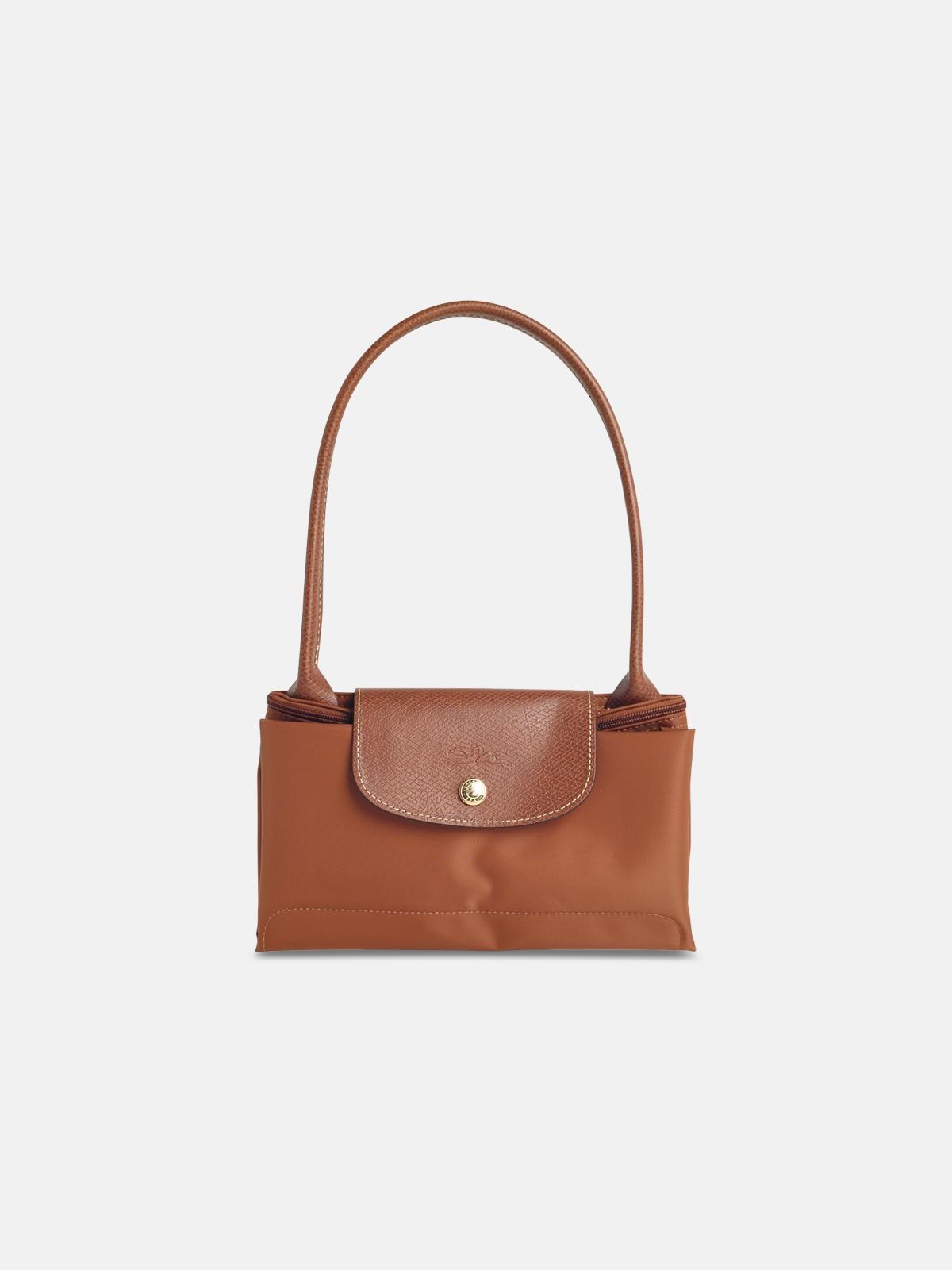 LONGCHAMP 'M Le Pliage Original' Cognac Tela Shoulder Bag　LONGCHAMP 「M ル プリアージュ オリジナル」 コニャック テラ ショルダー バッグ LONGCHAMP