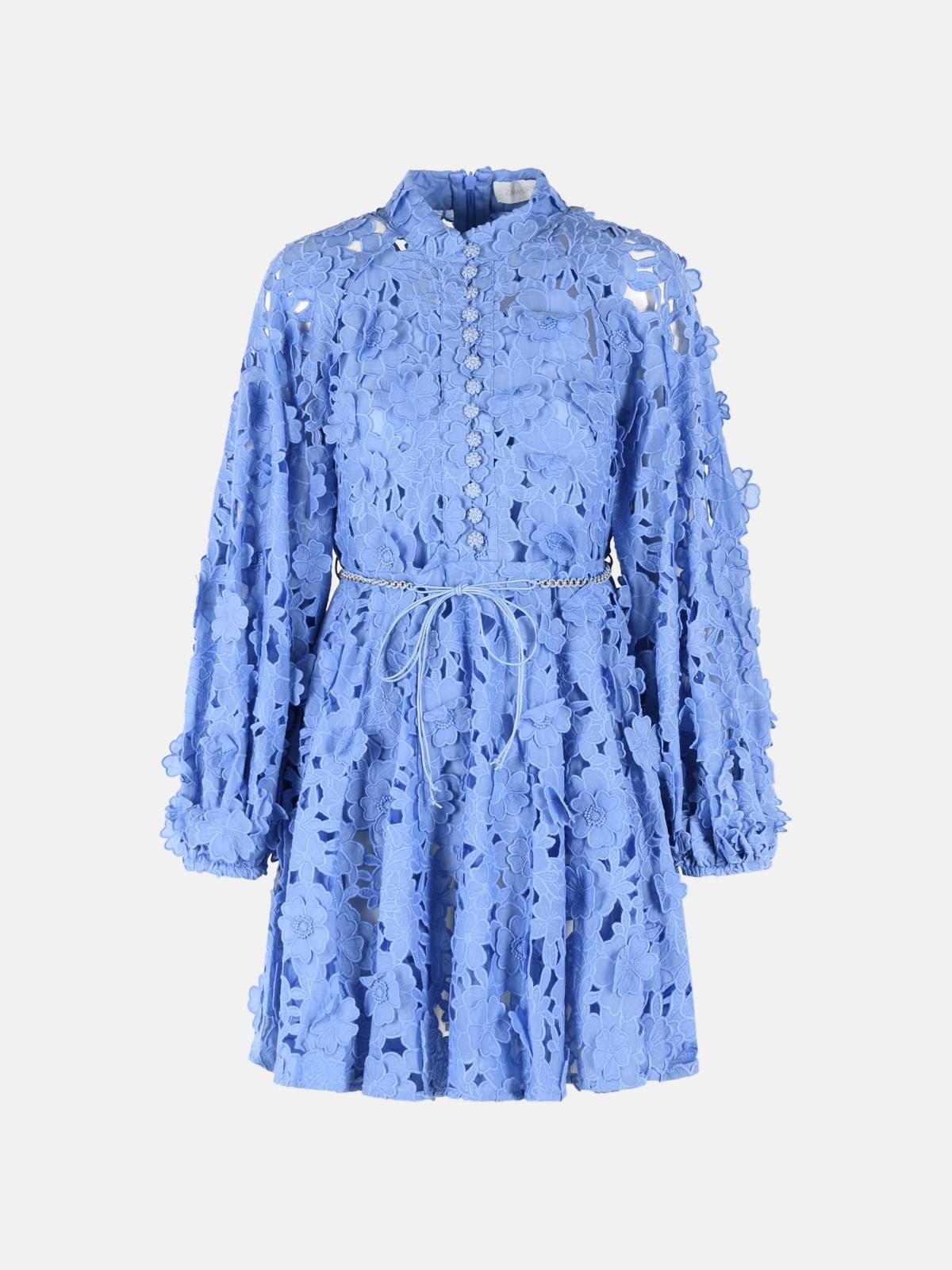 ZIMMERMANN 'Patience' Cotton Long Sleeve Mini Dress　ZIMMERMANN ペイシェンス コットン ロングスリーブ ミニドレス ZIMMERMANN