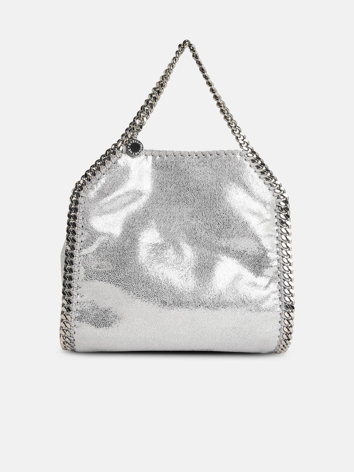 STELLA Mc CARTNEY 'Tote Mini Falabella' Silver 'Shaggy Deer' Bag