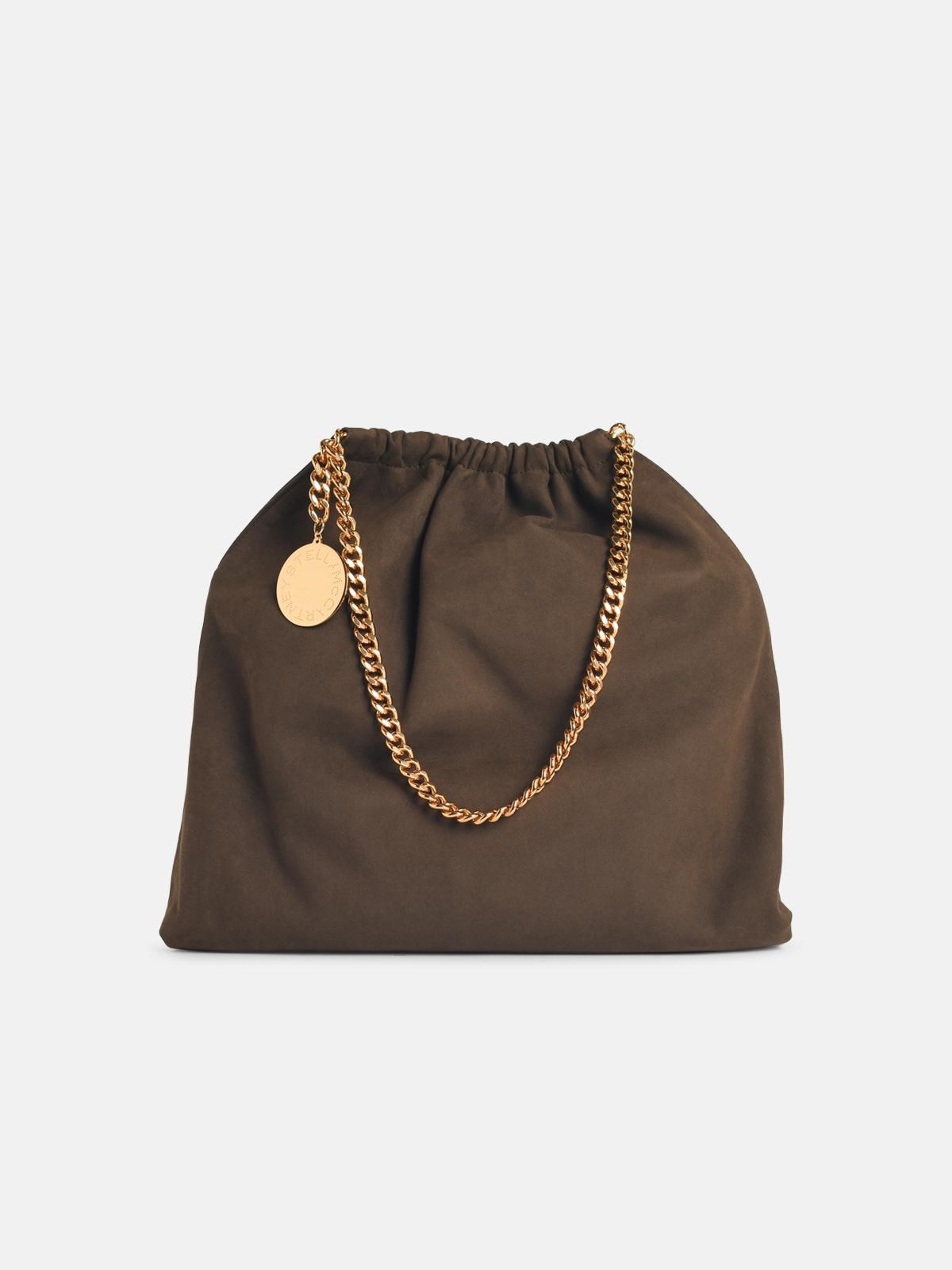 STELLA Mc CARTNEY 'Falabella' 'Alter Suede Moka' Drawstring Shoulder Ba　STELLA Mc CARTNEY 「ファラベラ」 「オルター スエード モカ」 巾着ショルダー BA STELLA