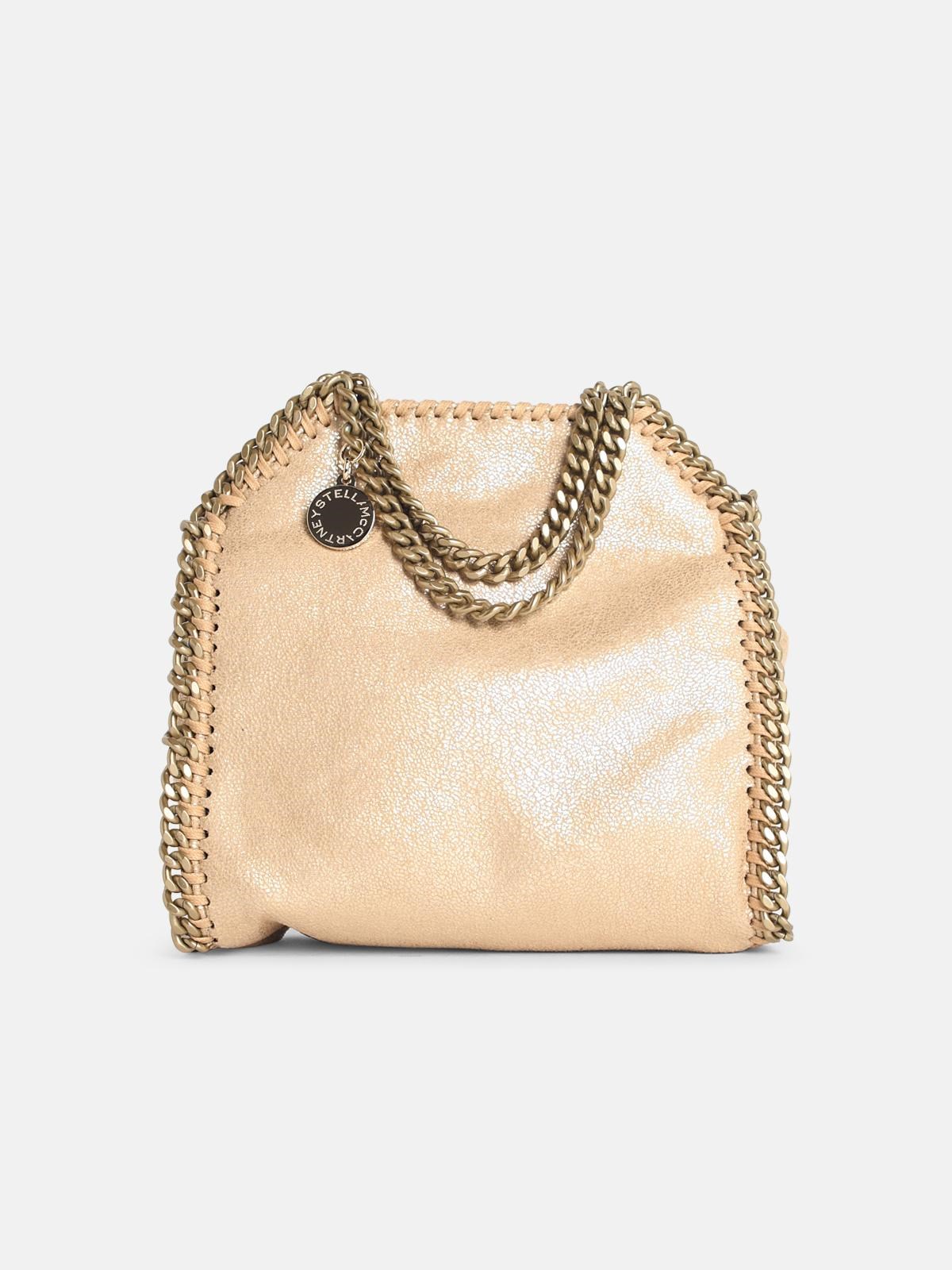 STELLA Mc CARTNEY 'Tote Micro Falabella' Gold 'Shaggy Deer' Bag　STELLA Mc CARTNEY トート マイクロ ファラベラ ゴールド シャギー ディア バッグ STELLA