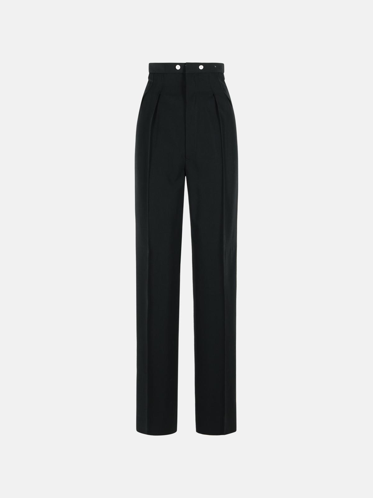 MAISON MARGIELA Black Wool Pants MAISON