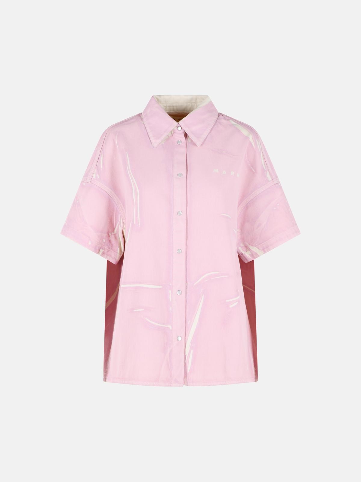 MARNI Pink Cotton Shirt　MARNI ピンク コットン シャツ MARNI