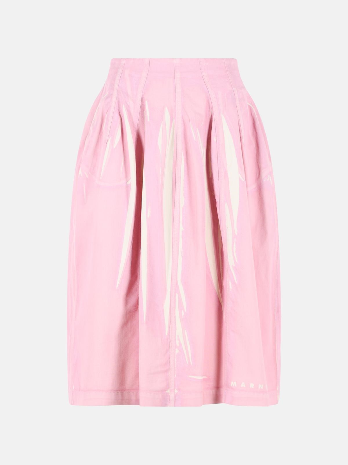 MARNI Pink Cotton Skirt　MARNI ピンク コットン スカート MARNI