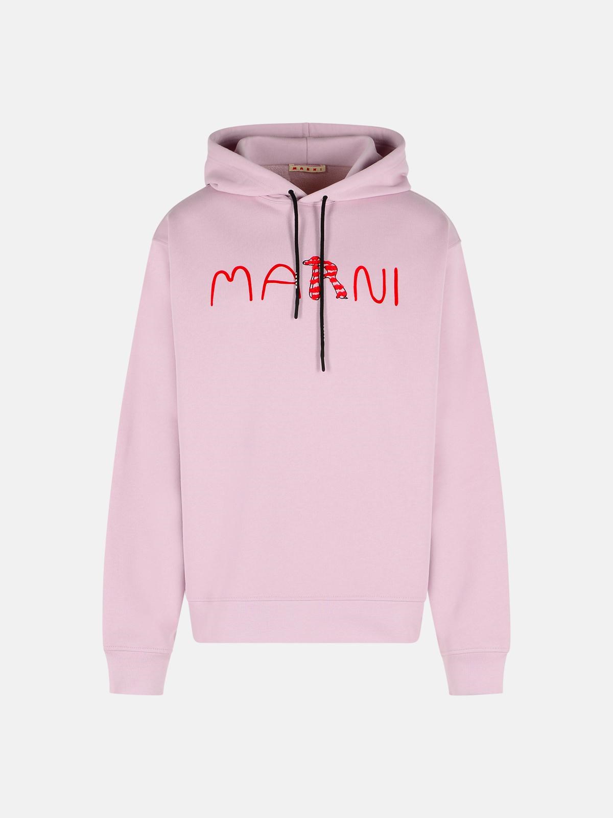 MARNI Pink Cotton Sweatshirt　MARNI ピンク コットン スウェットシャツ MARNI