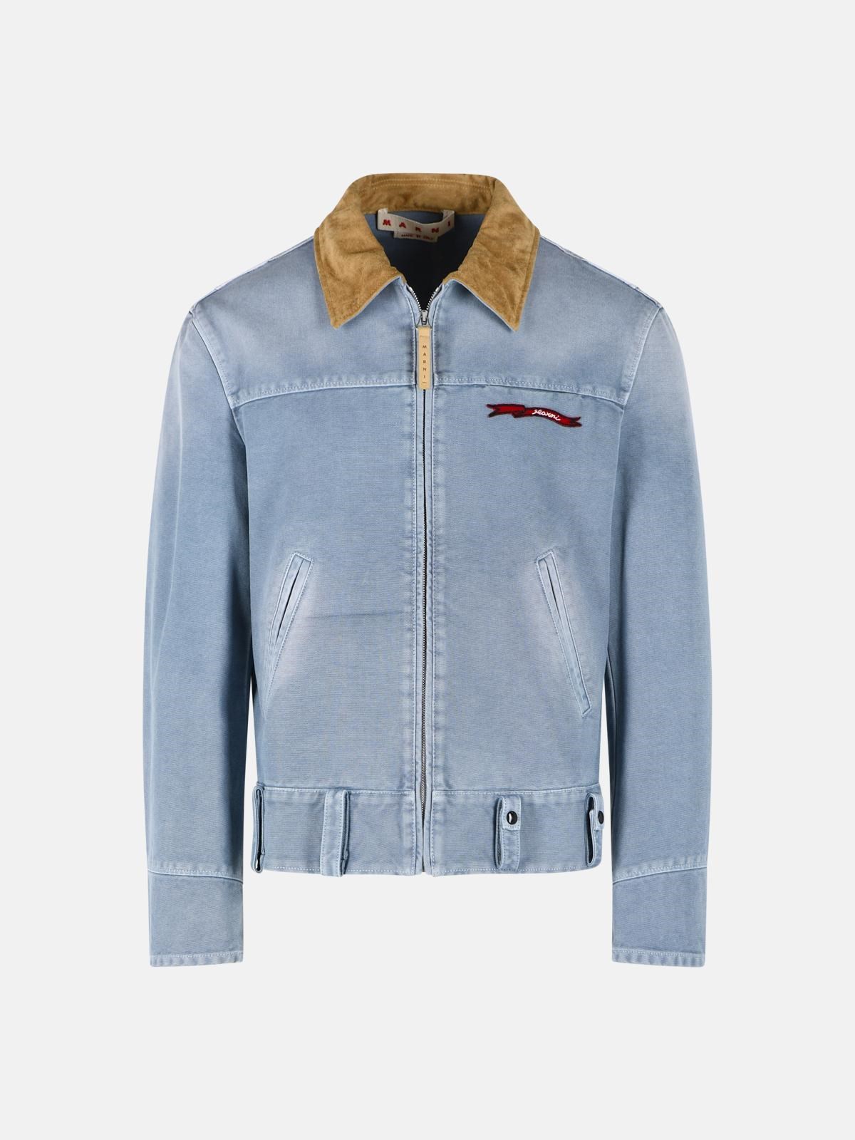 MARNI MARNI Light Blue Cotton Jacket