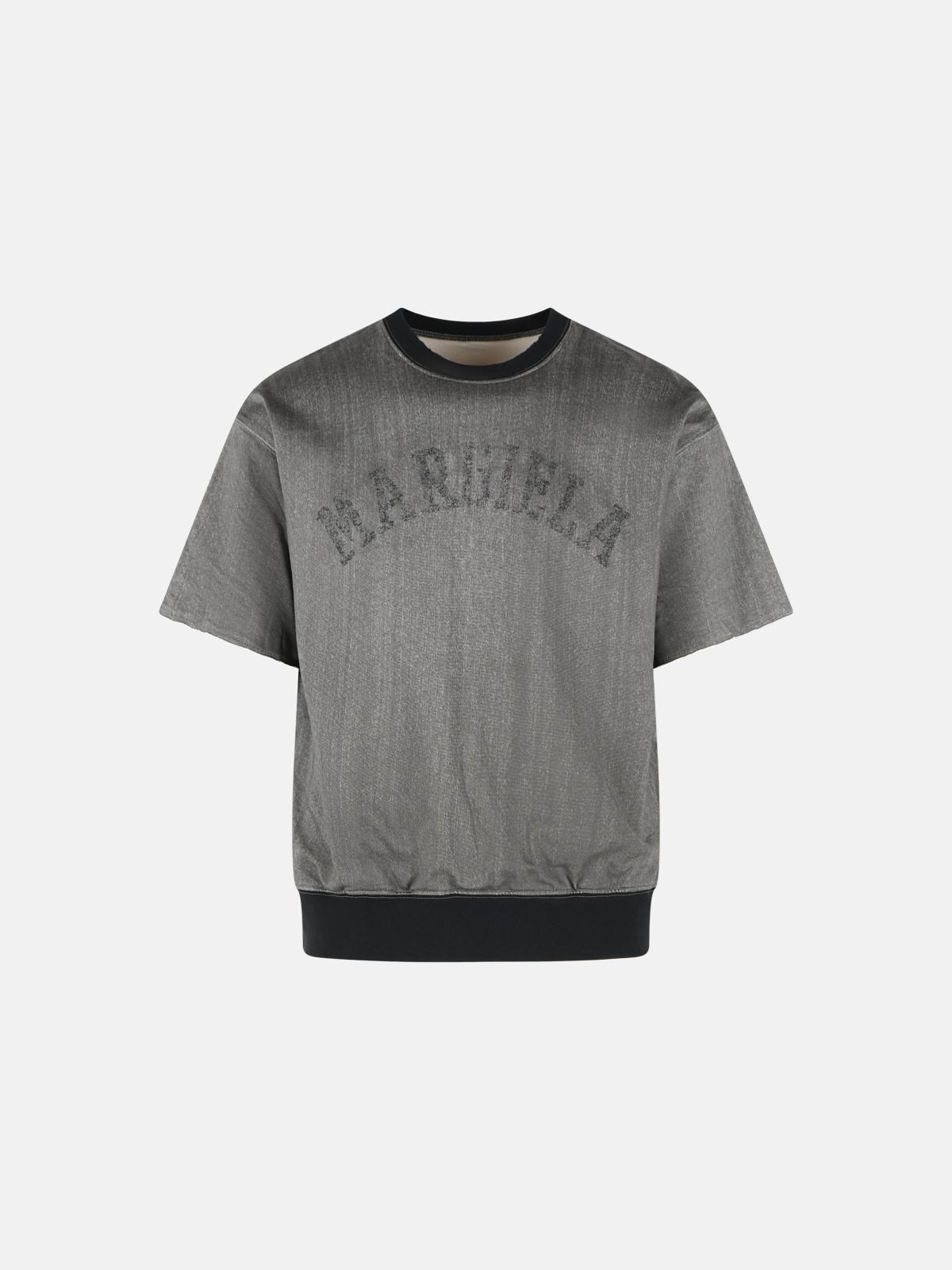 MAISON MARGIELA Viscose And Grey Cotton T-Shirt　MAISON MARGIELA ビスコースとグレーのコットン T シャツ MAISON