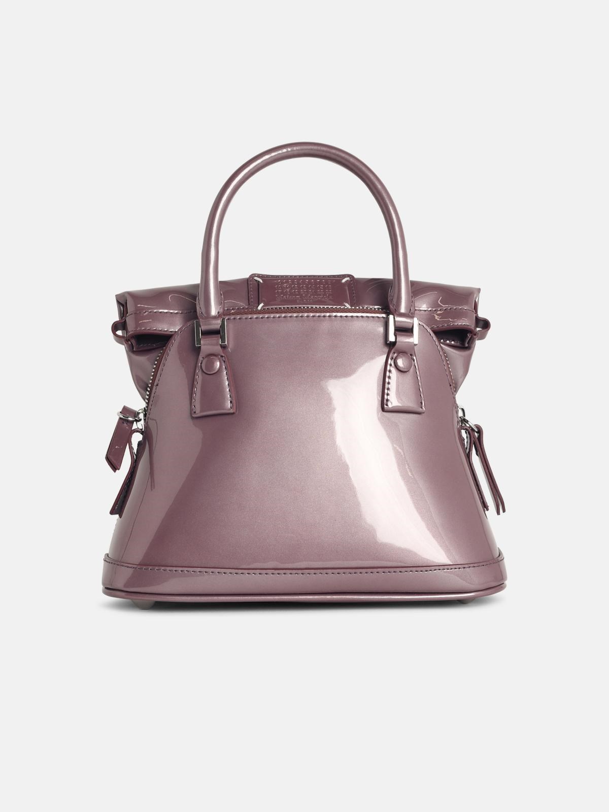 MAISON MARGIELA Micro '5Ac Classique' Purple Leather Bag