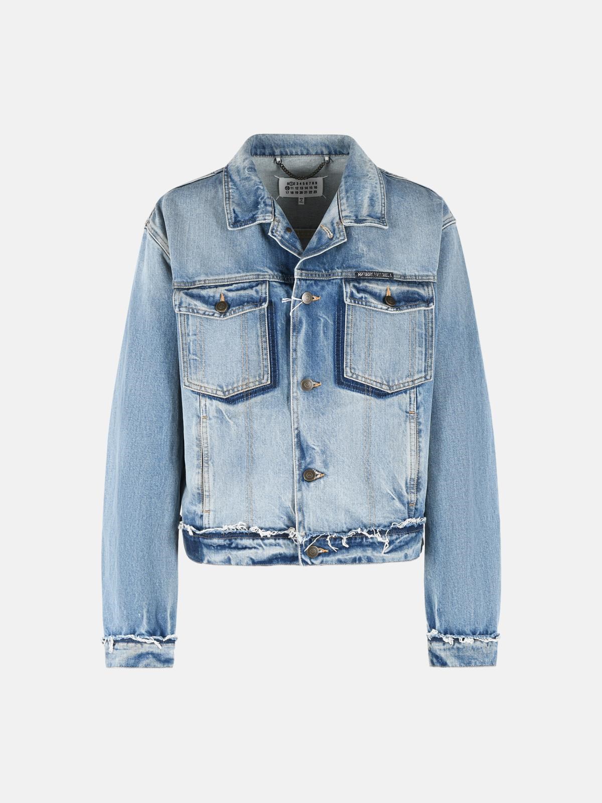 Maison Margiela MAISON MARGIELA Light Blue Cotton Jacket　MAISON MARGIELA ライトブルー コットン ジャケット
