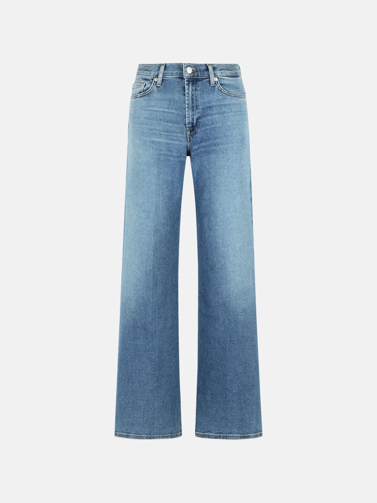 7 FOR ALL MANKIND 'Lotta Tailorless' Light Blue Cotton Misot Jeans