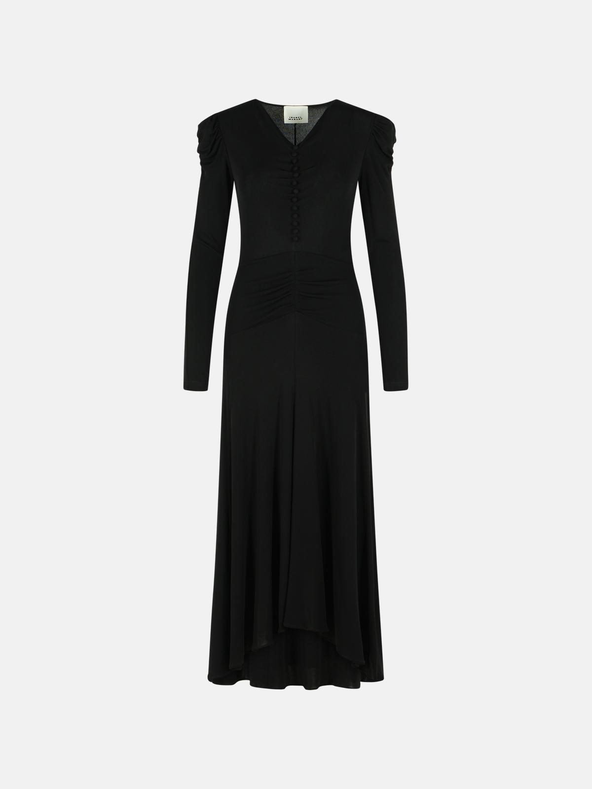 ISABEL MARANT 'Nejma' Black Viscose Dress　ISABEL MARANT 'Nejma' ブラック ビスコース ドレス ISABEL