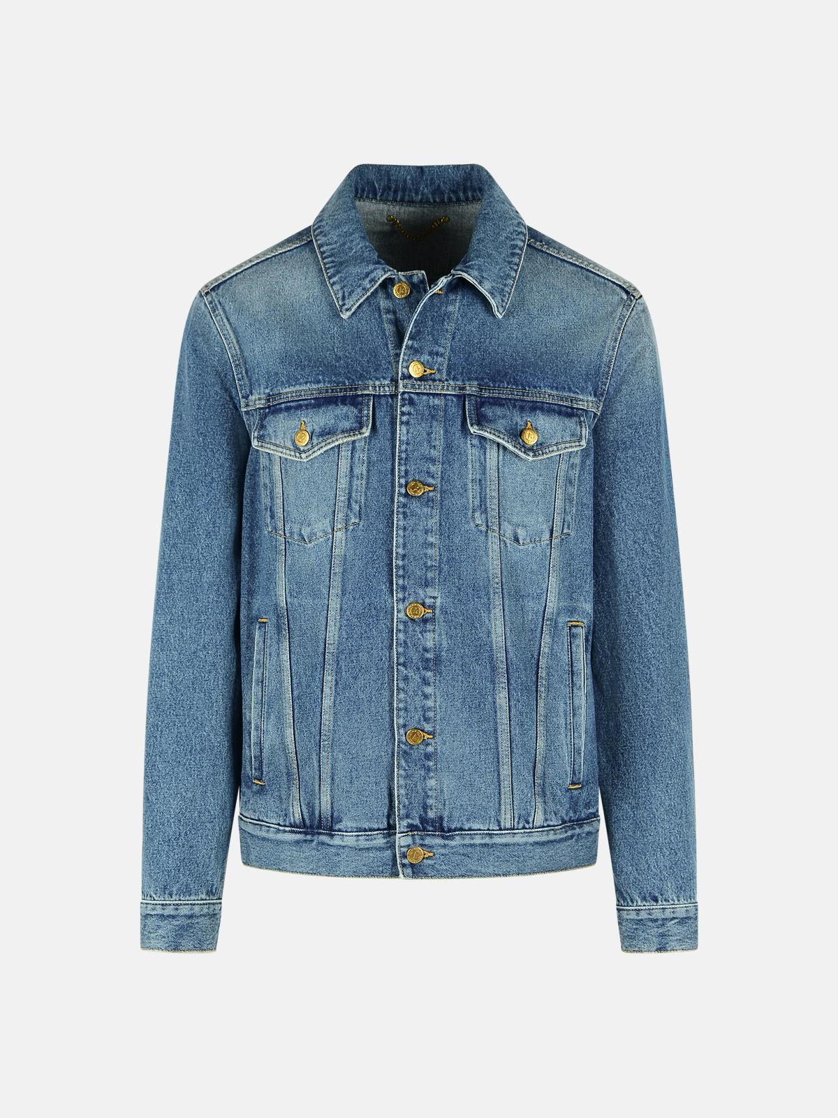 GOLDEN GOOSE Blue Cotton Denim Jacket　GOLDEN GOOSE ブルーコットンデニムジャケット GOLDEN