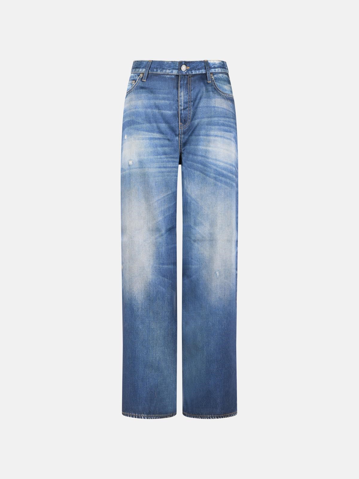 GOLDEN GOOSE 'Melody' Blue Polyester Jeans　GOLDEN GOOSE メロディー ブルー ポリエステル ジーンズ GOLDEN