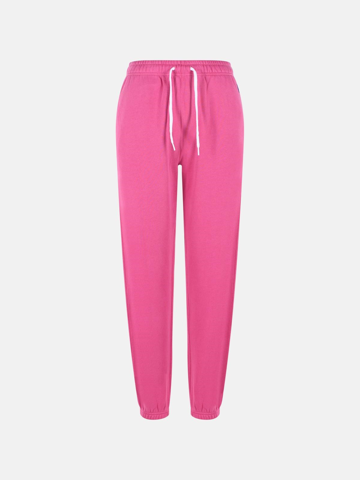 POLO RALPH LAUREN 'Jogger' Fuchsia Cotton Blend Pants