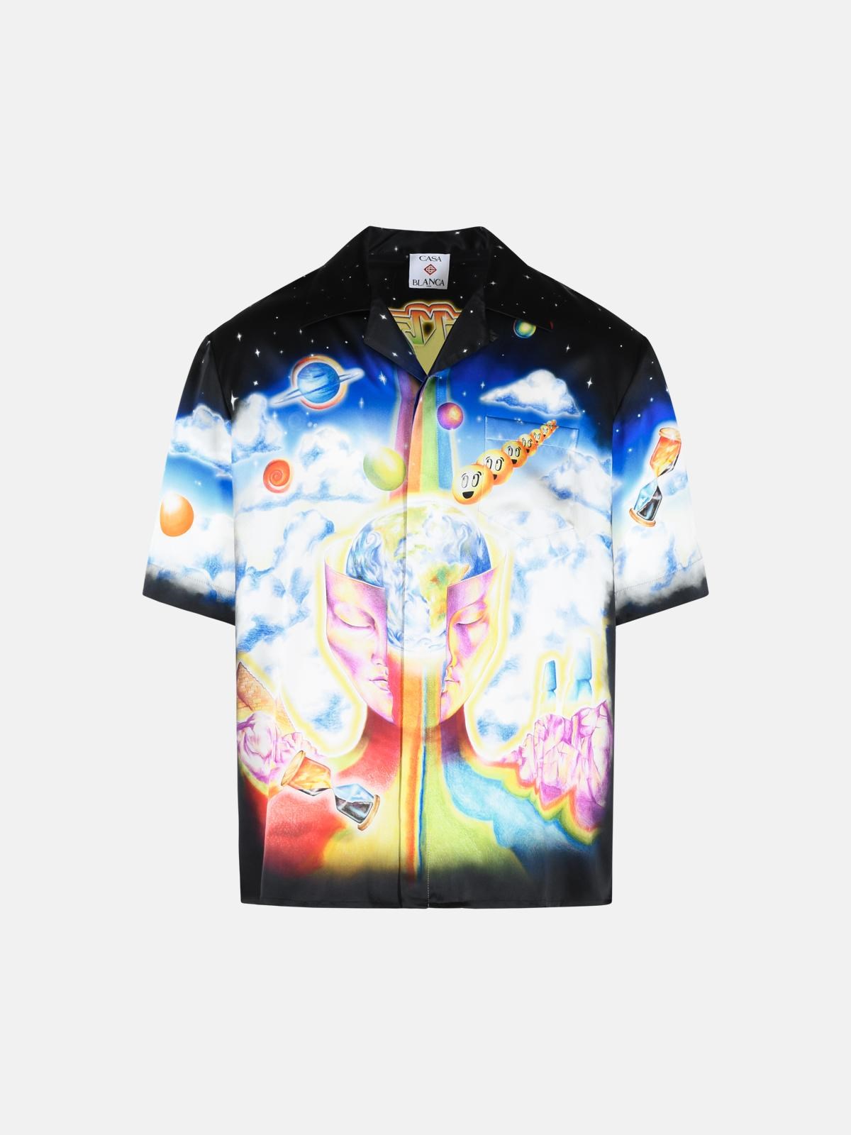 CASABLANCA 'The Essential Experience' Black Silk Shirt