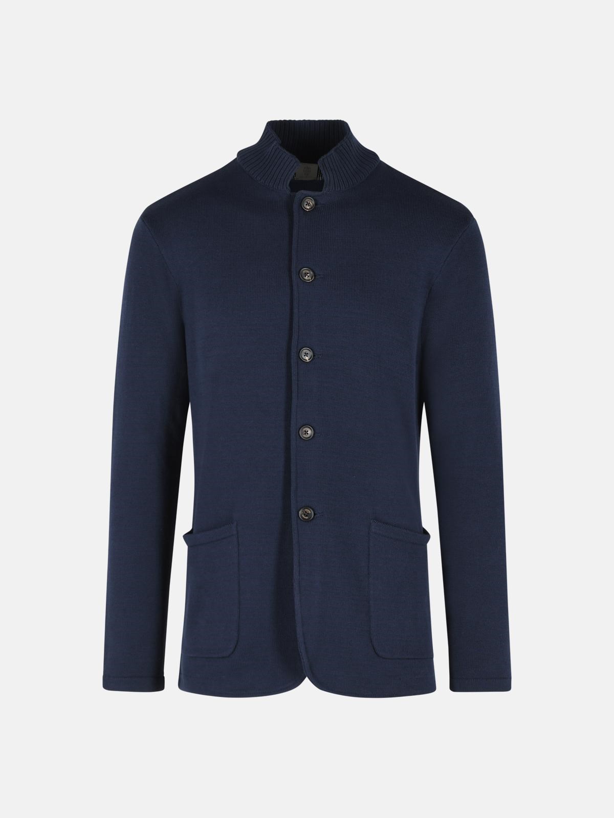 ELEVENTY Blue Cotton Sweater